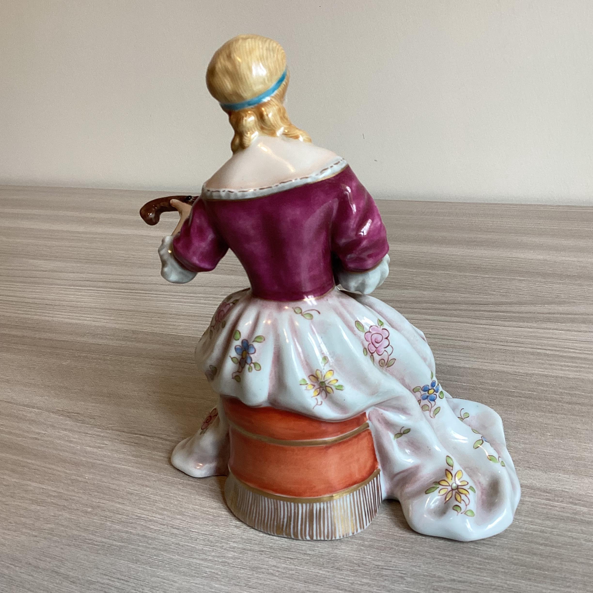 Porcelain Figurine  | Al Crowned Gallery Florence 1950s, Rare Italian Artisan Figurine — photo 7 of 11