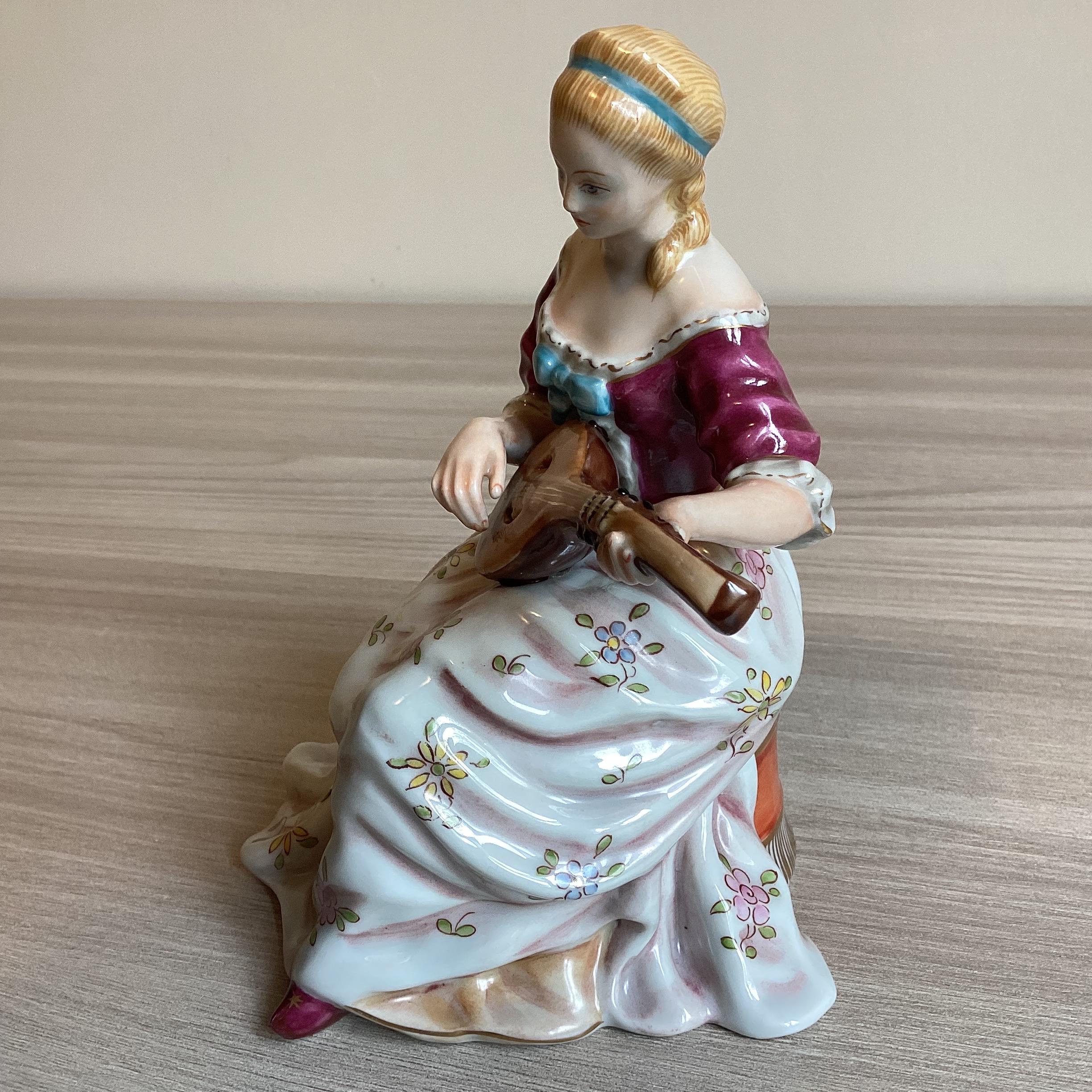 Porcelain Figurine  | Al Crowned Gallery Florence 1950s, Rare Italian Artisan Figurine — photo 8 of 11