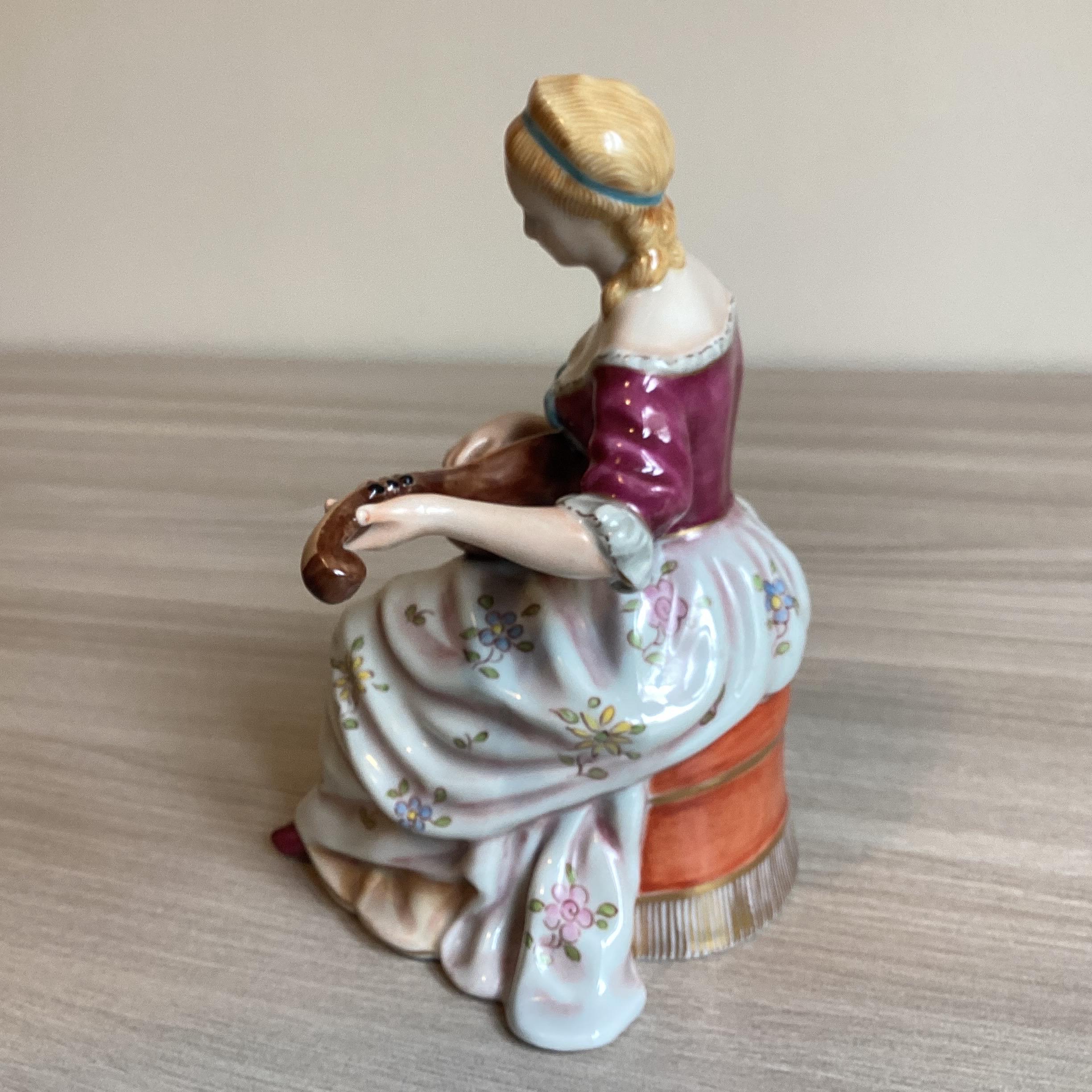 Porcelain Figurine  | Al Crowned Gallery Florence 1950s, Rare Italian Artisan Figurine — photo 9 of 11