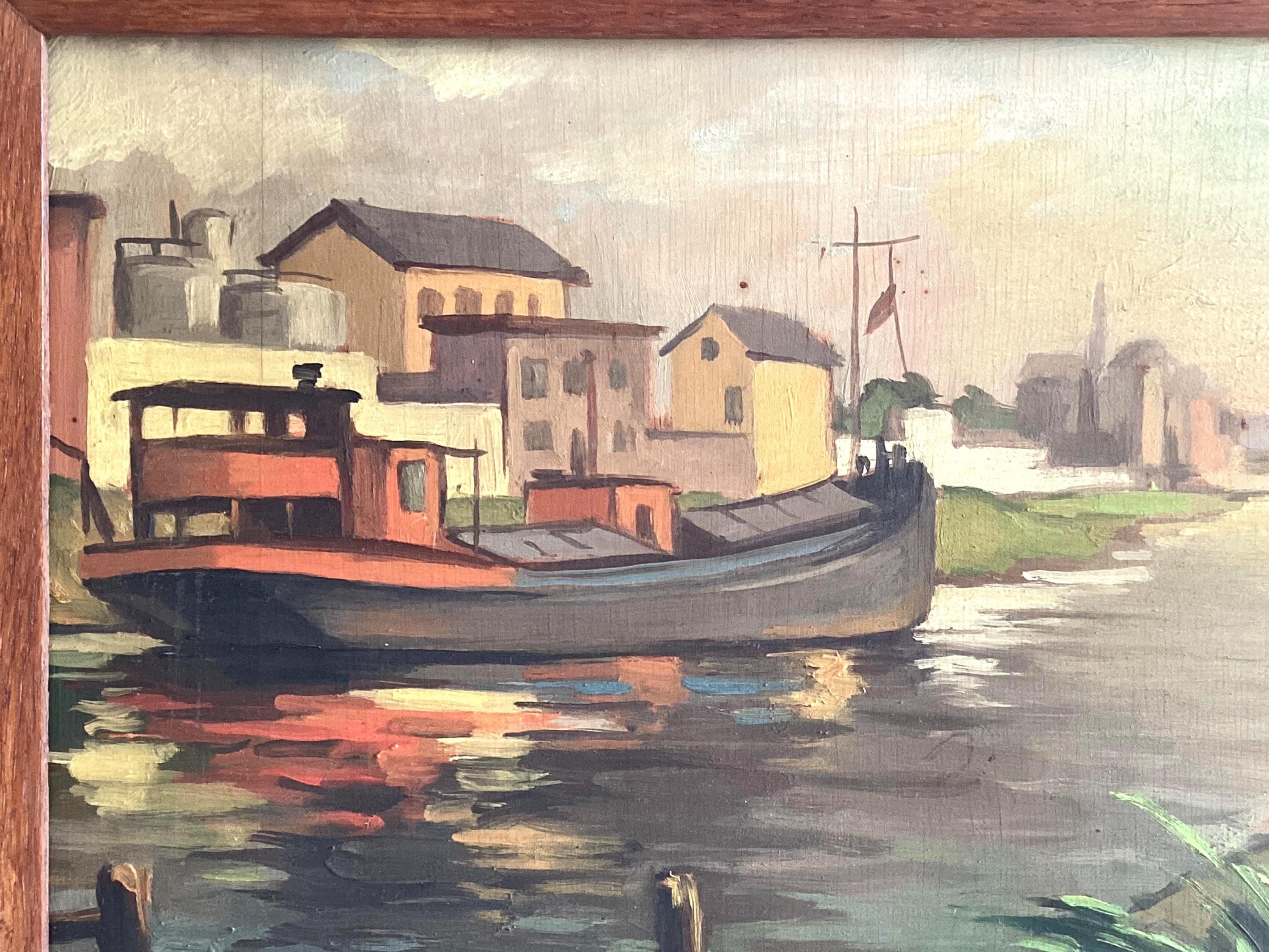 Oil Painting by Ernst Jimmy (1937–38) – Early Work of German-American Painter — photo 5 of 8