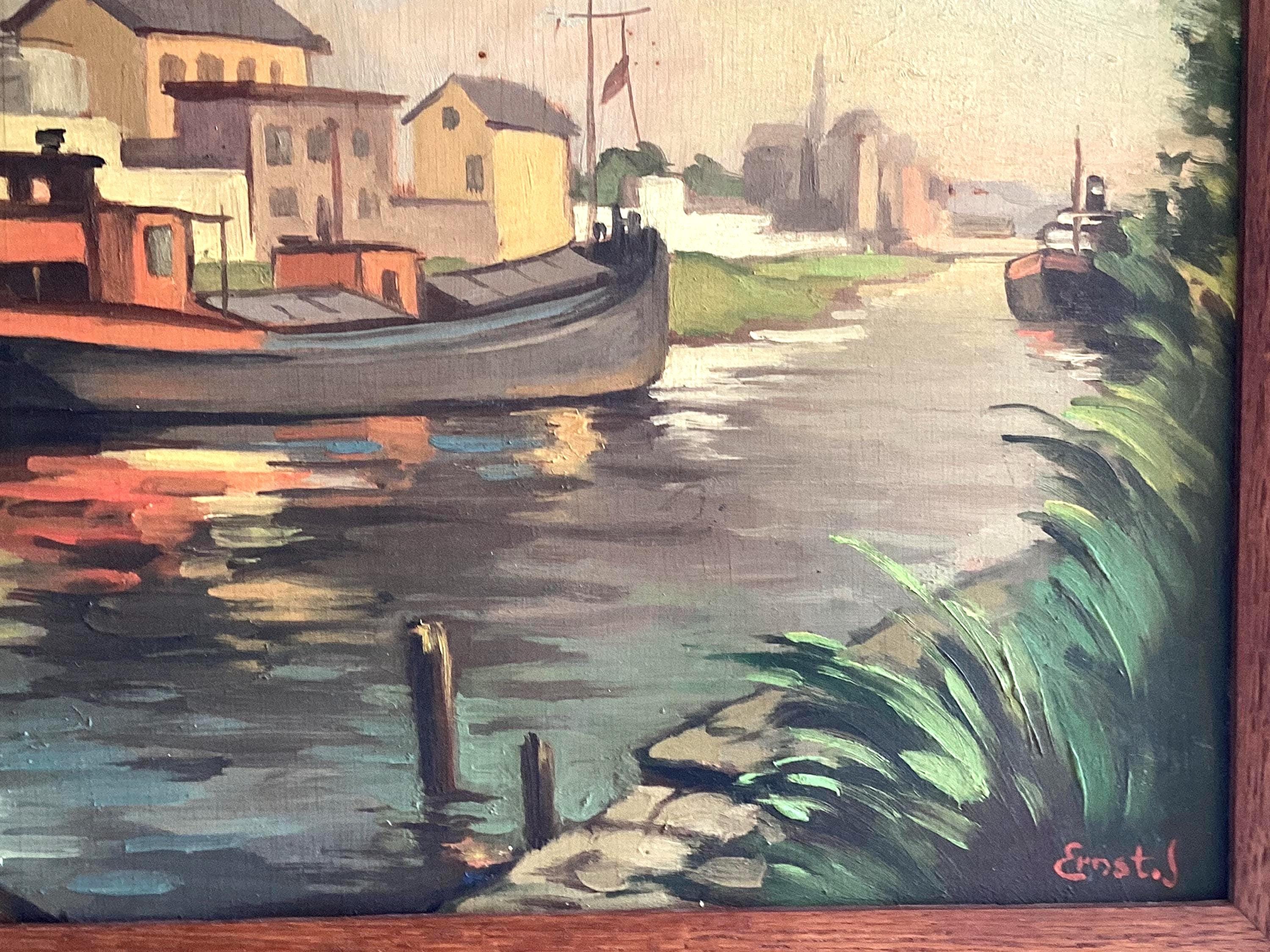 Oil Painting by Ernst Jimmy (1937–38) – Early Work of German-American Painter — photo 6 of 8