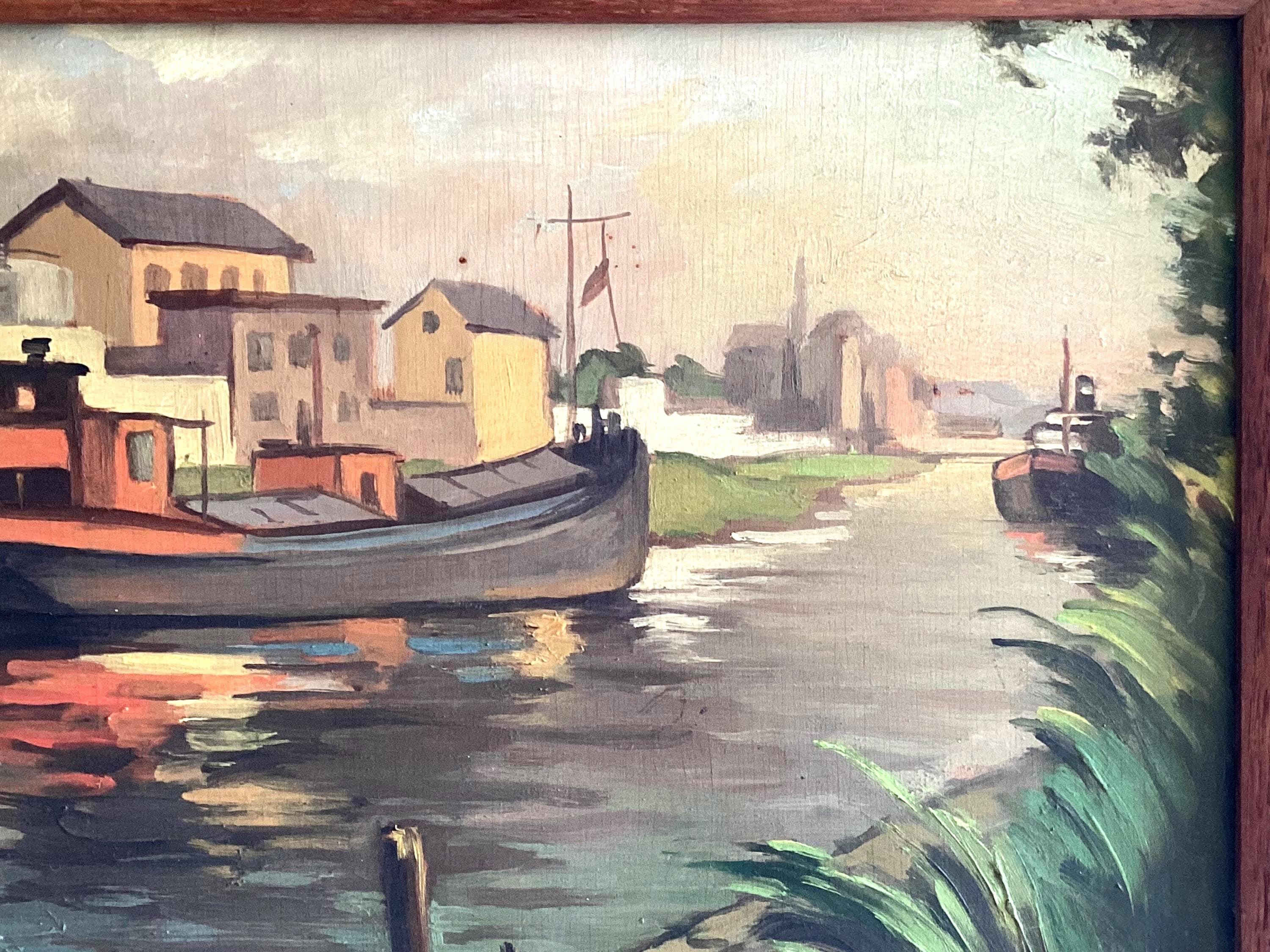Oil Painting by Ernst Jimmy (1937–38) – Early Work of German-American Painter — photo 7 of 8