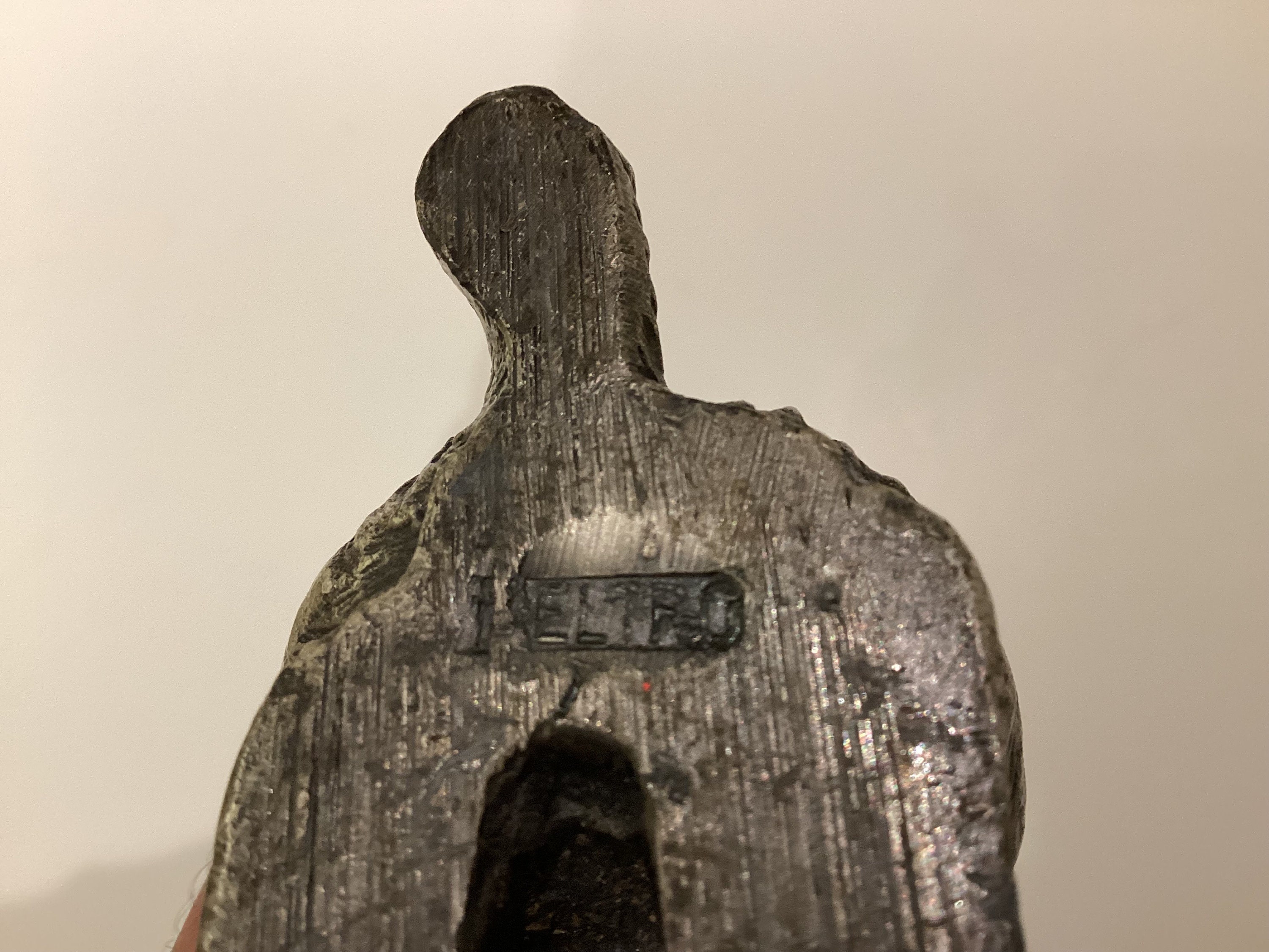 Collectible Italian Pewter | 1950s Silver Plated Cocker Spaniel Sculpture, Solid Peltro — photo 8 of 8