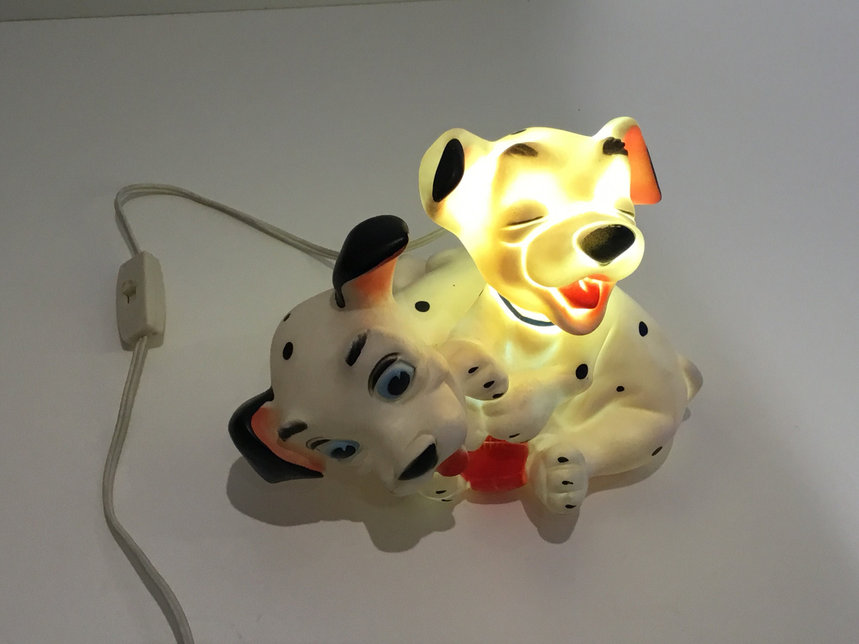 Vintage Disney Lamp | 1962 101 Dalmatians Italian Rubber Lamp, Original Walt Disney — photo 2 of 9