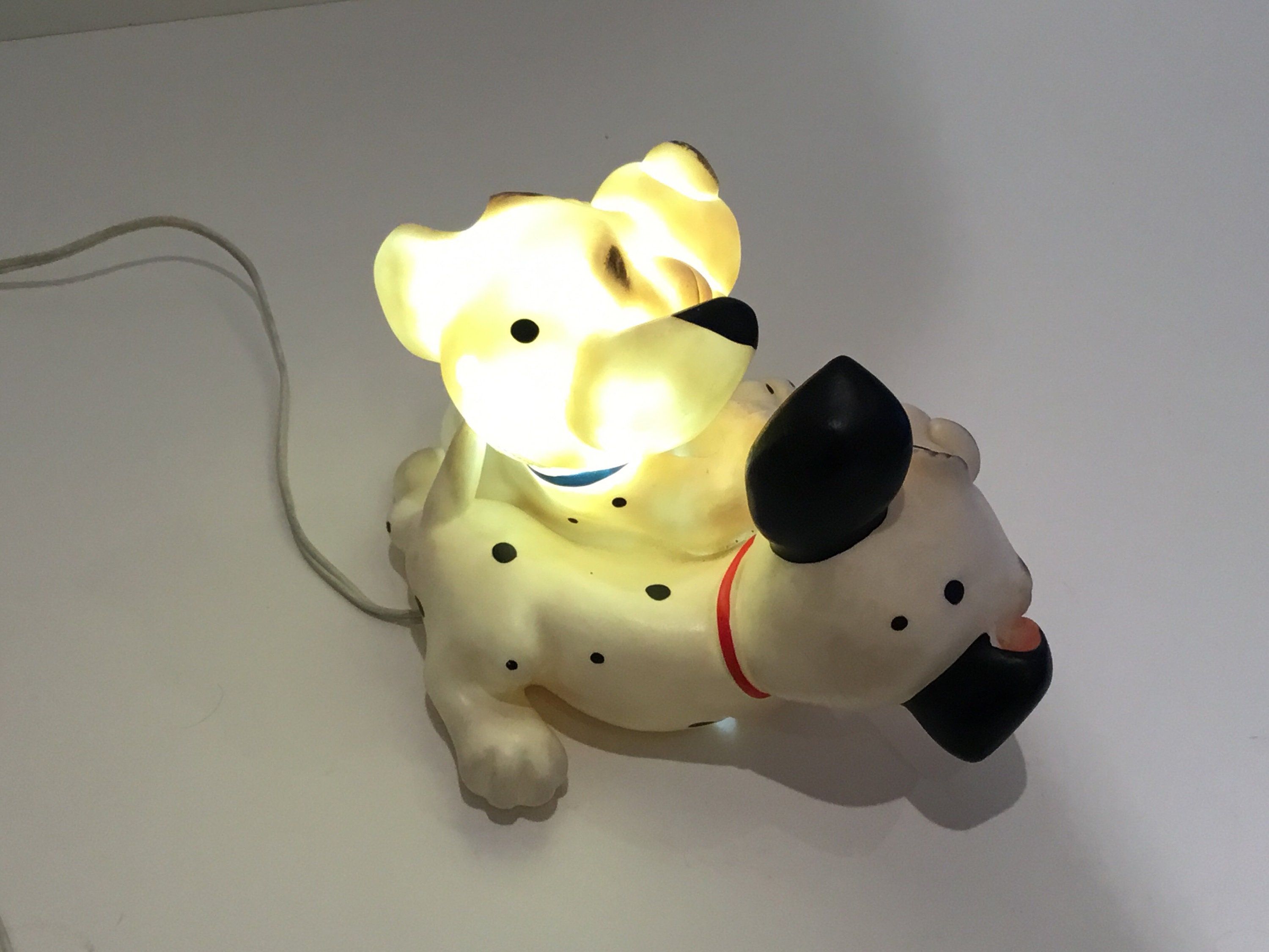 Vintage Disney Lamp | 1962 101 Dalmatians Italian Rubber Lamp, Original Walt Disney — photo 6 of 9