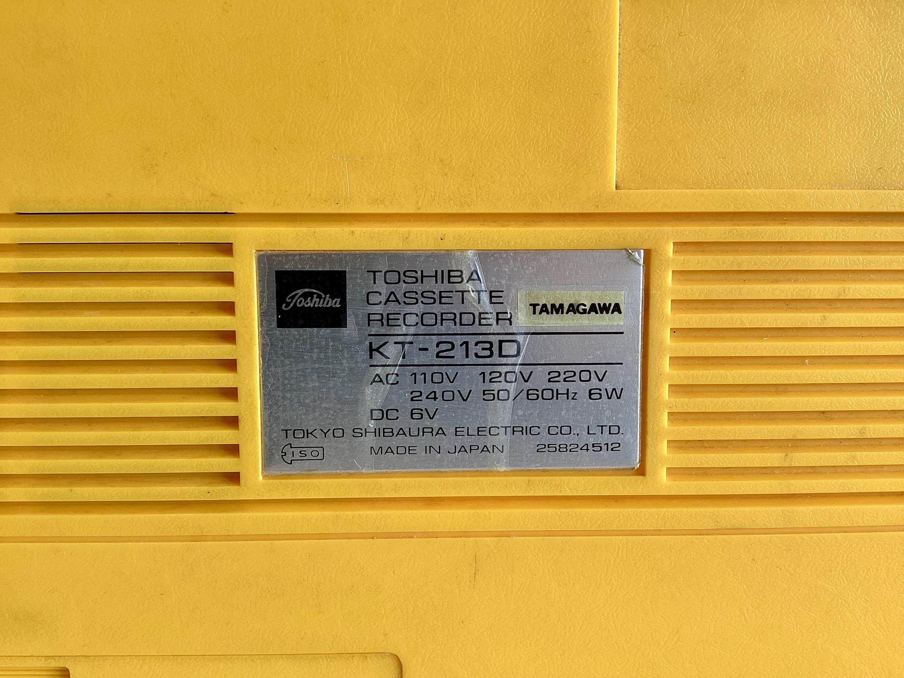 Vintage Recorder | Toshiba KT-213D 1974 Cassette Player, Made in Japan — photo 11 of 11