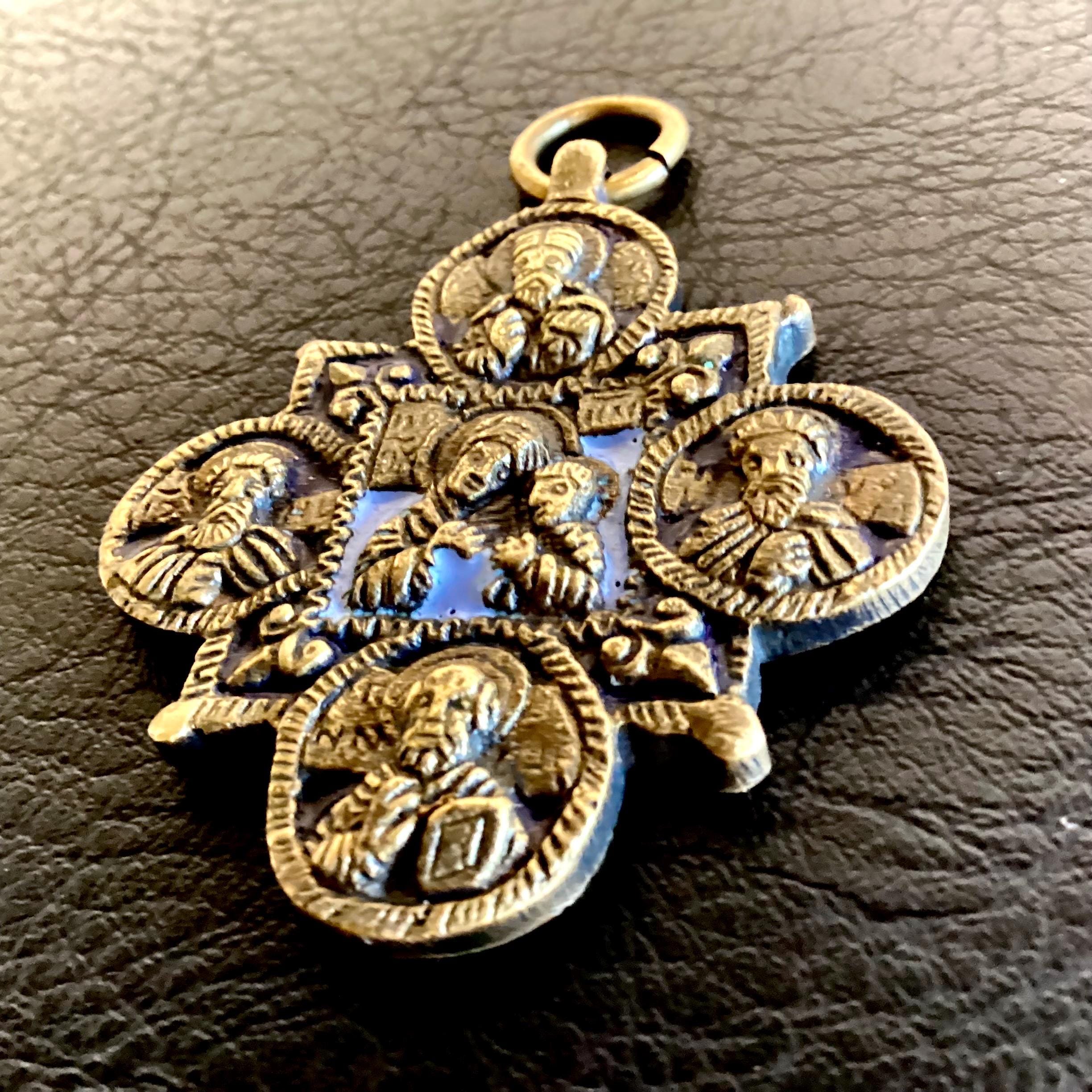 Orthodox Icon – Early 1900s Travel Bronze Medallion — photo 5 of 7