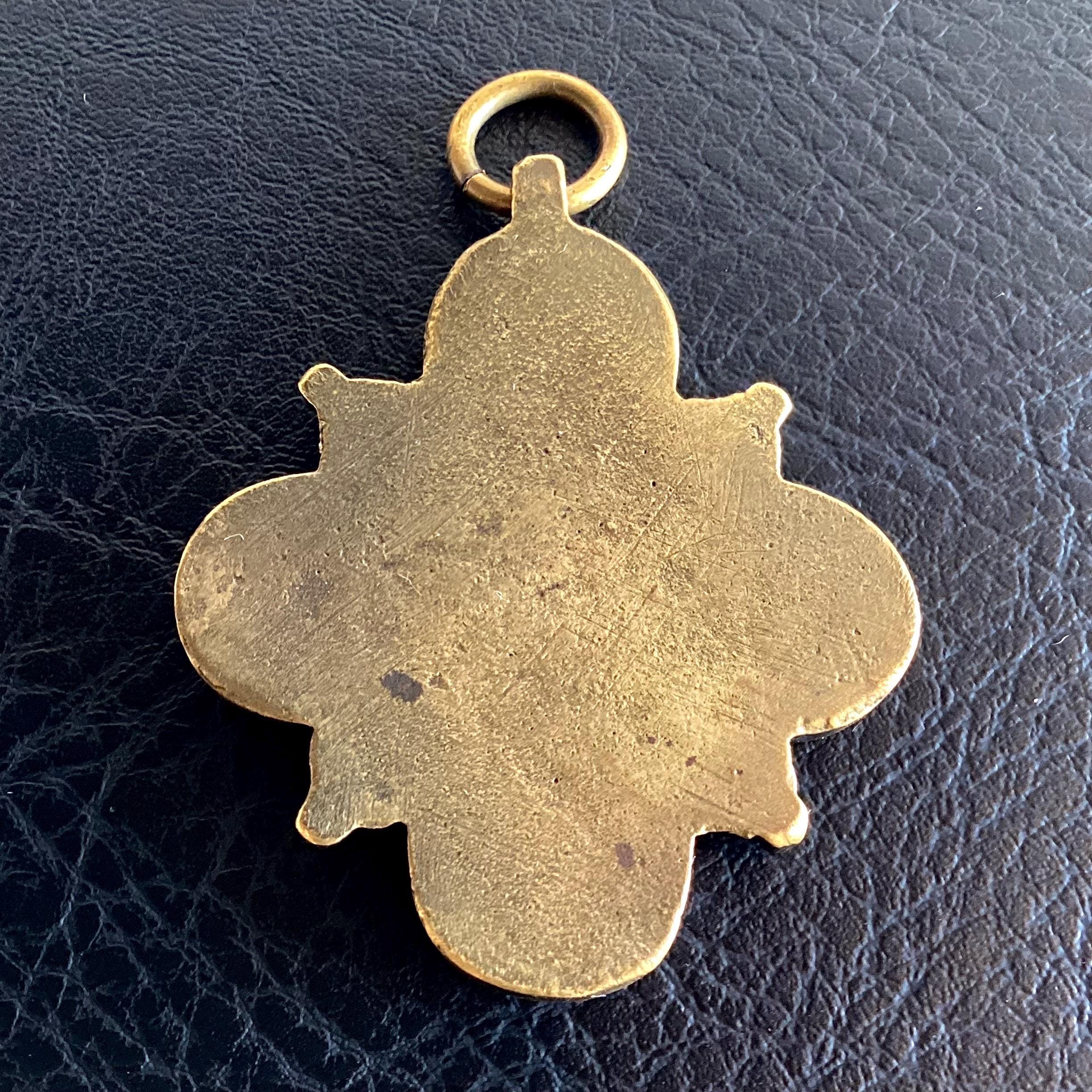 Orthodox Icon – Early 1900s Travel Bronze Medallion — photo 7 of 7
