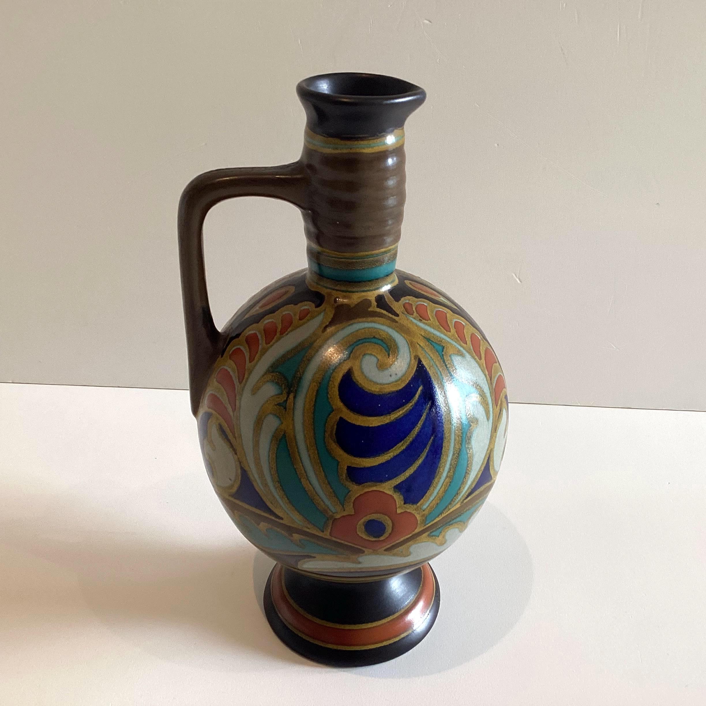 Vintage Vase | PZH Gouda Art Deco 1920s Dutch Pottery — photo 2 of 11