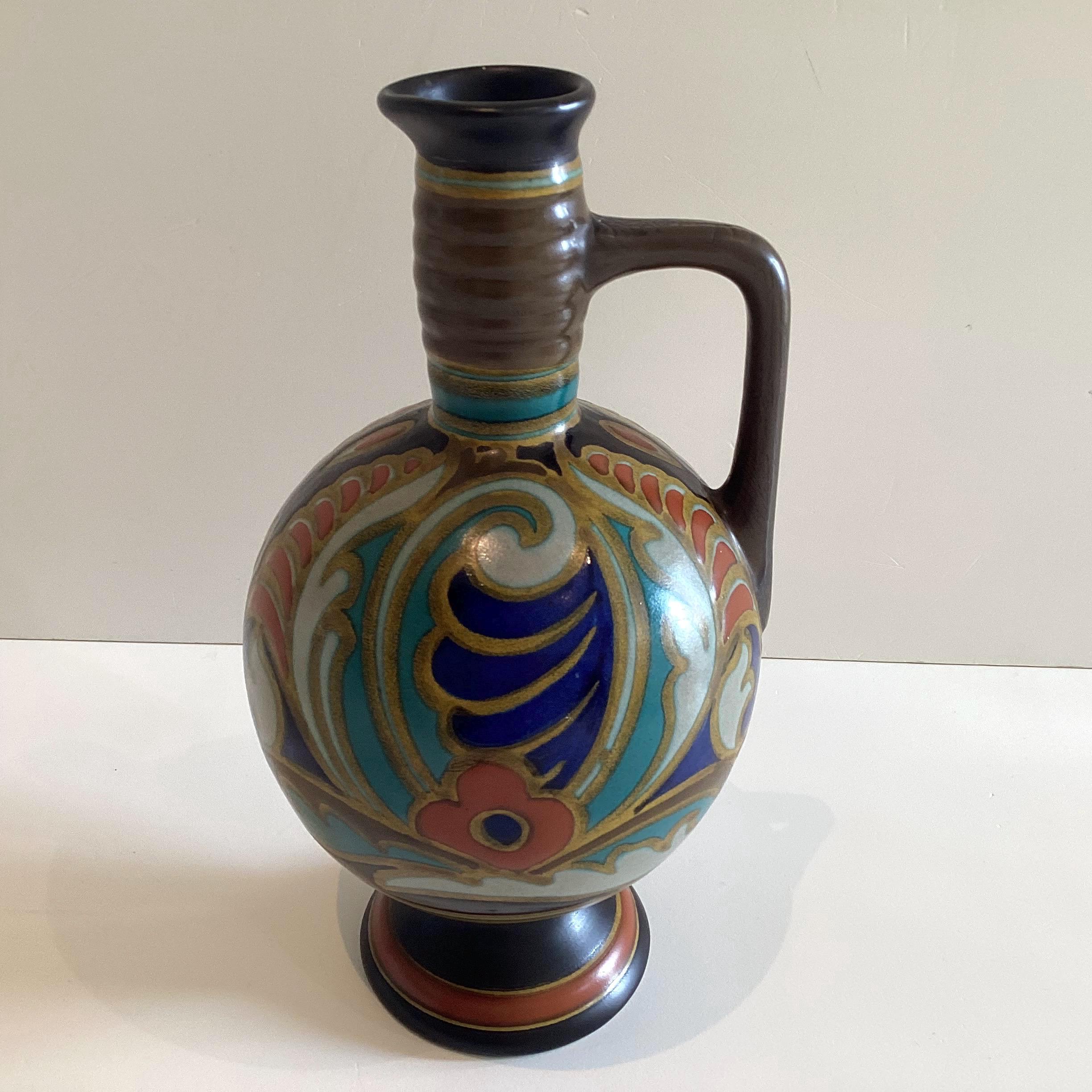 Vintage Vase | PZH Gouda Art Deco 1920s Dutch Pottery — photo 3 of 11
