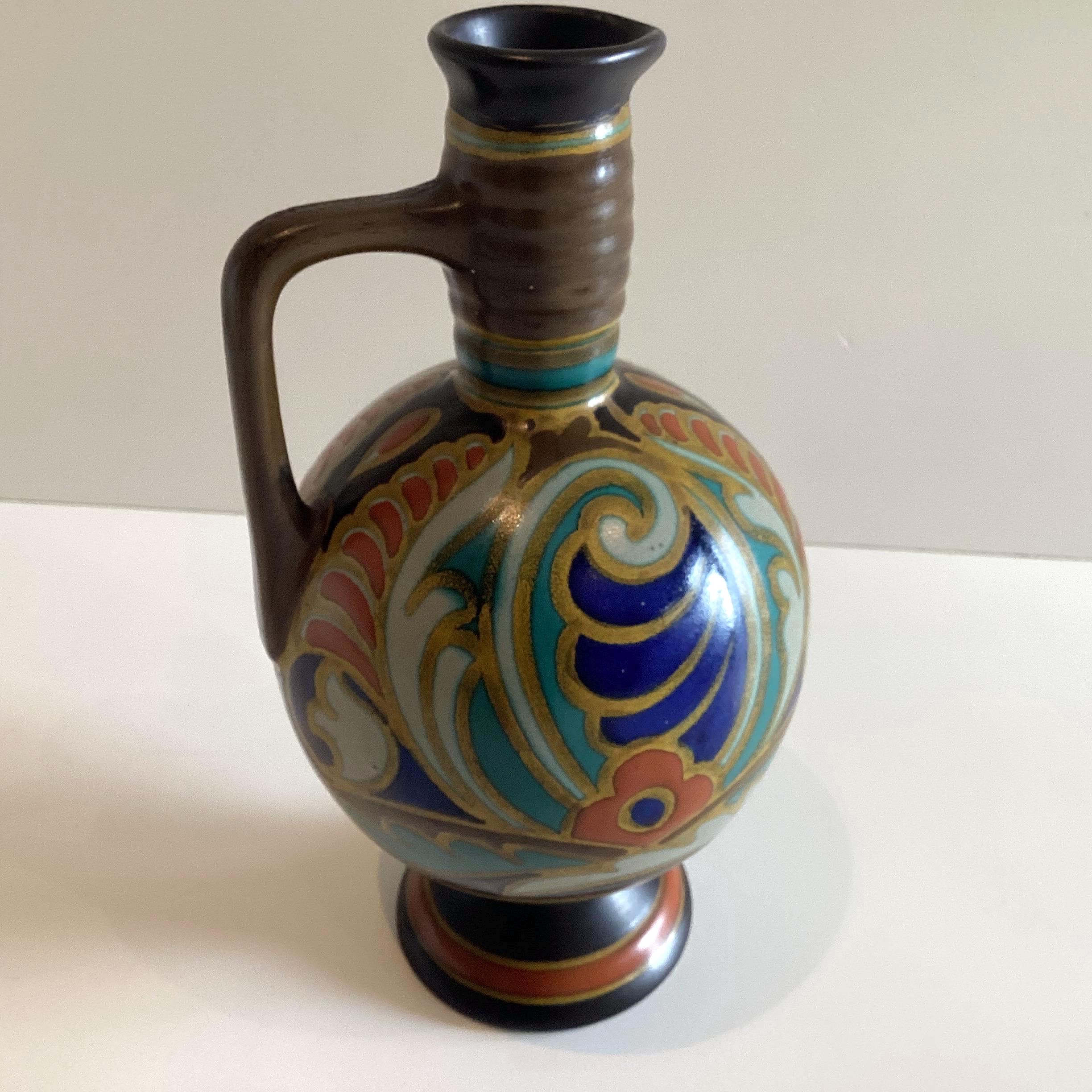 Vintage Vase | PZH Gouda Art Deco 1920s Dutch Pottery — photo 4 of 11