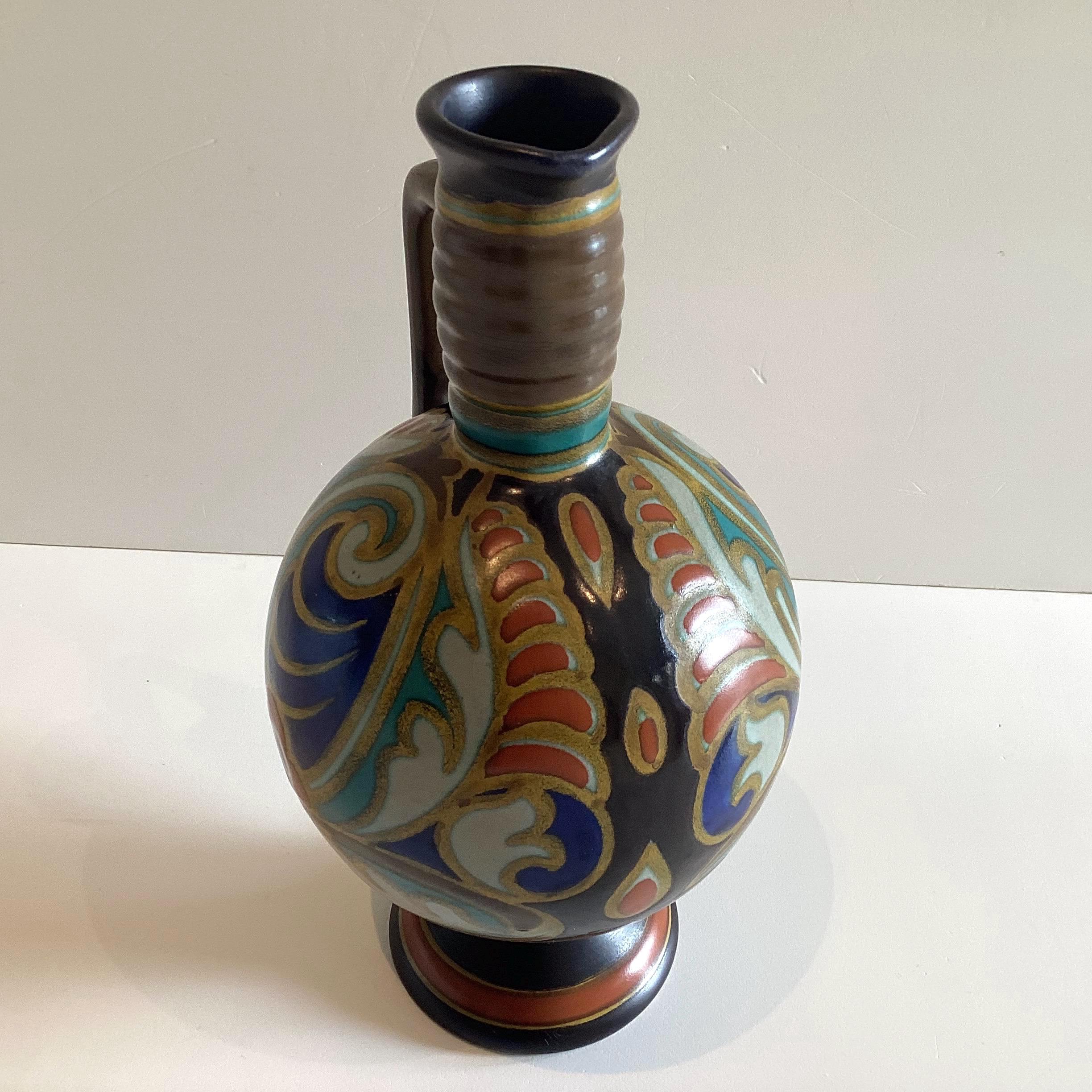 Vintage Vase | PZH Gouda Art Deco 1920s Dutch Pottery — photo 6 of 11