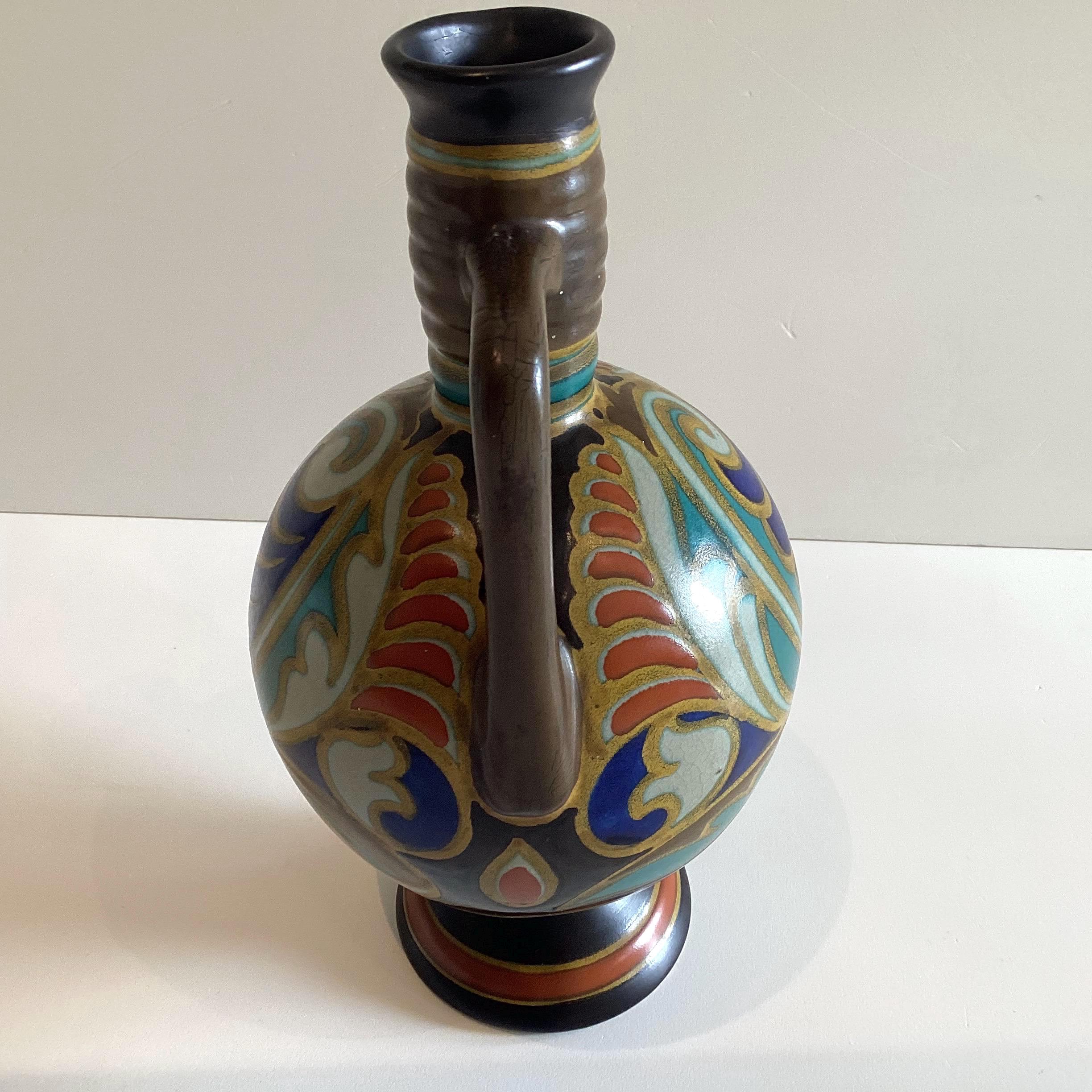 Vintage Vase | PZH Gouda Art Deco 1920s Dutch Pottery — photo 7 of 11