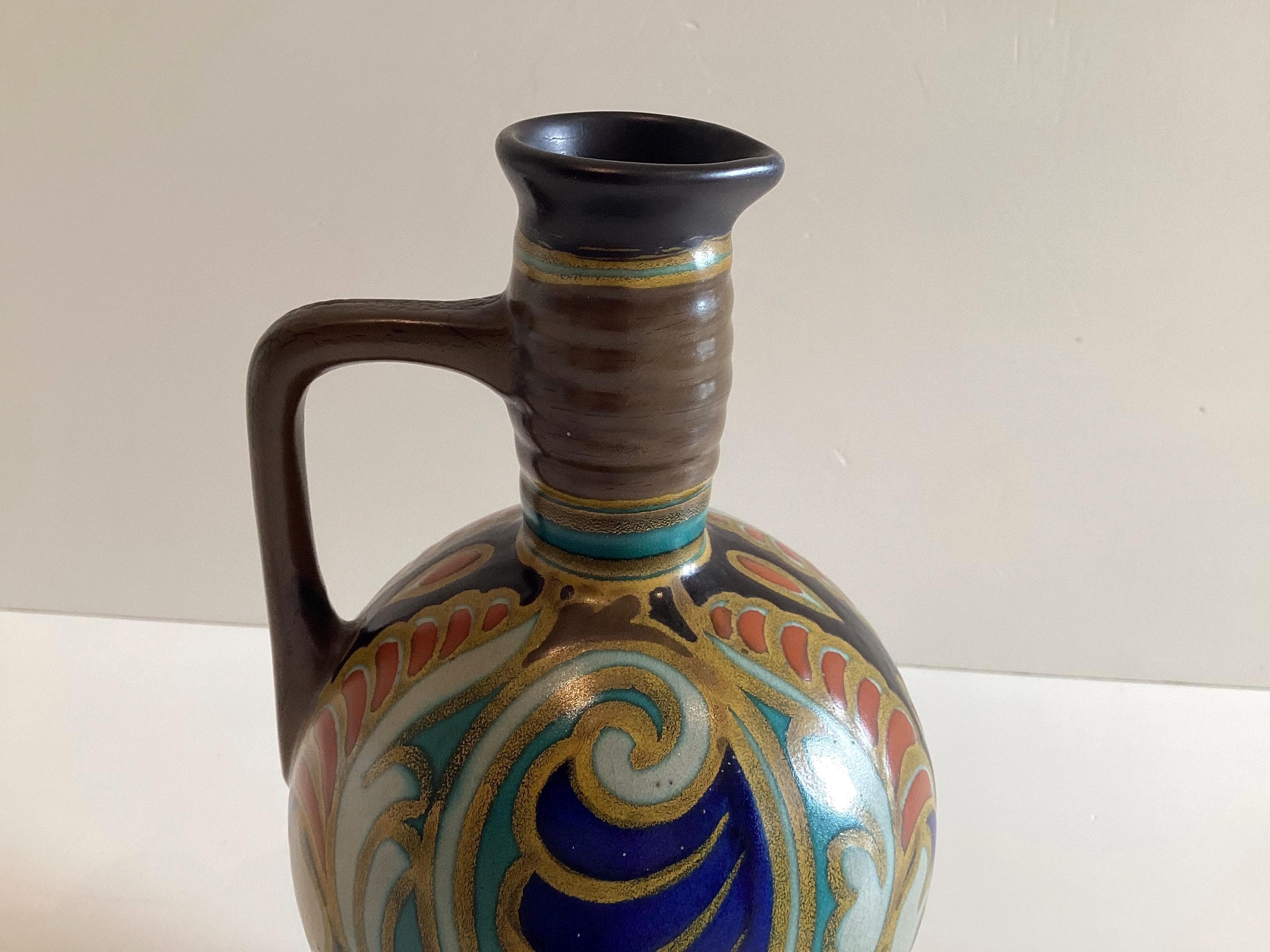 Vintage Vase | PZH Gouda Art Deco 1920s Dutch Pottery — photo 10 of 11