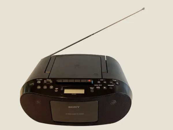 Vintage Boombox | Sony CFD-S50 Black CD Radio Cassette Recorder MP3 Mega Bass