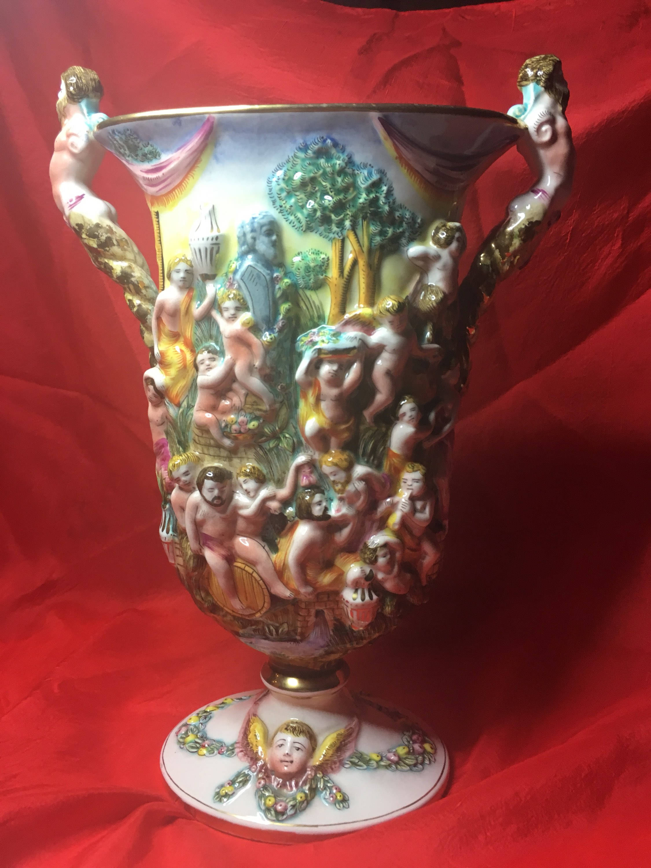 Porcelain Vase Alfredo Ciulli (1920s) Made in Italy — photo 3 of 10