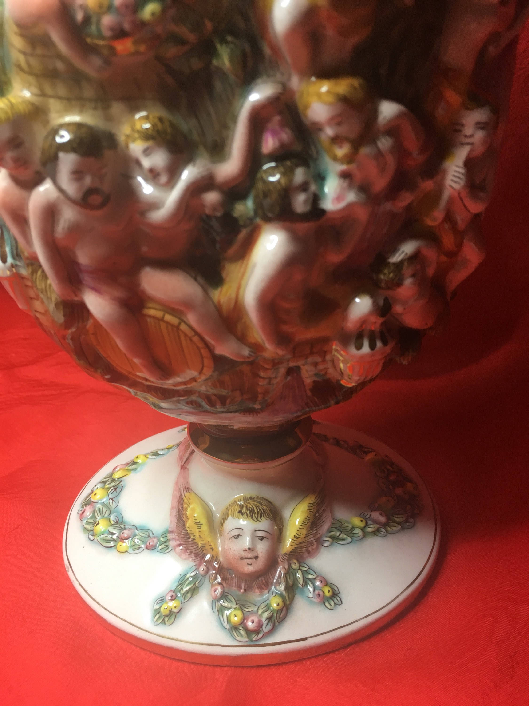 Porcelain Vase Alfredo Ciulli (1920s) Made in Italy — photo 5 of 10