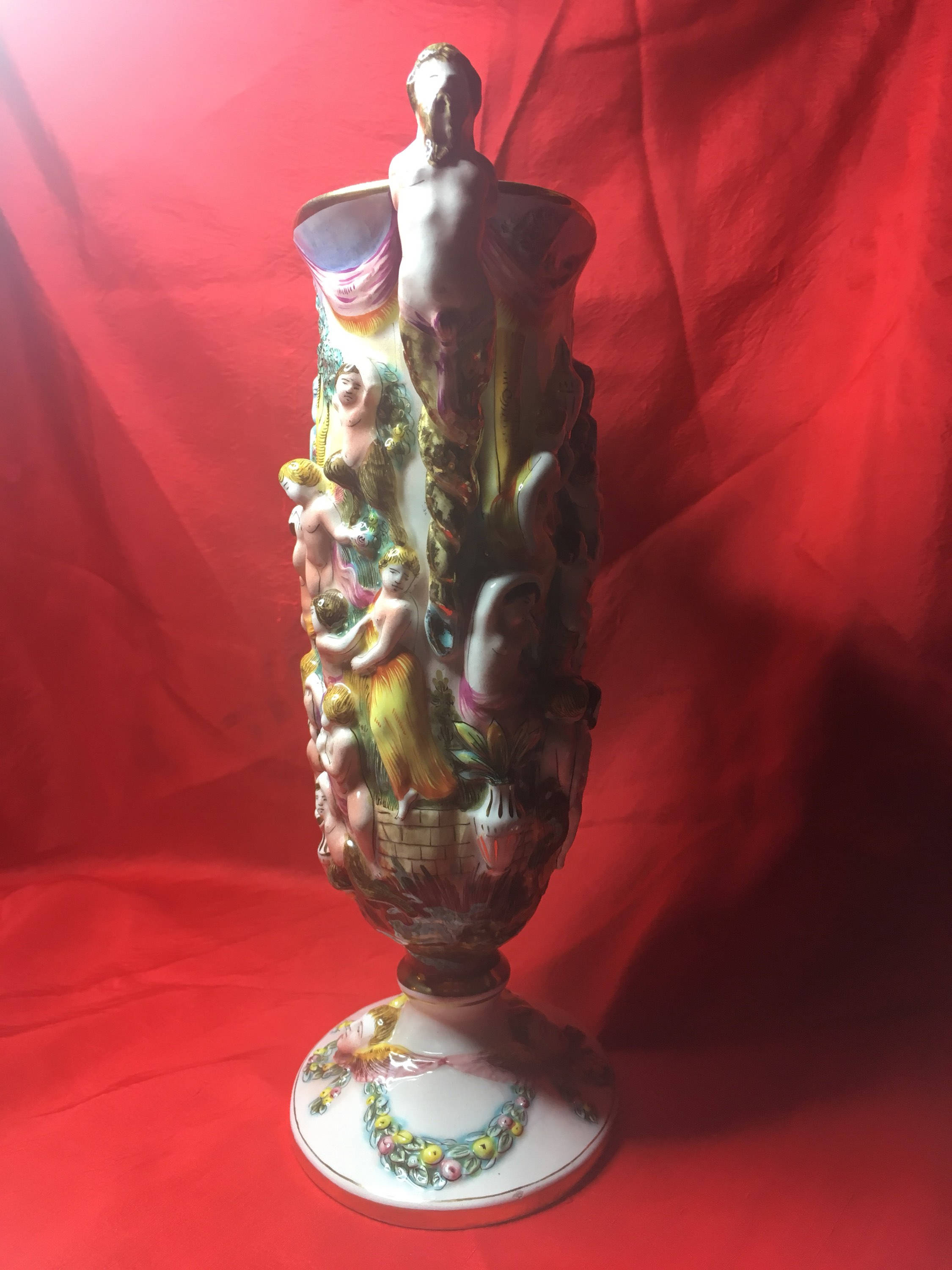 Porcelain Vase Alfredo Ciulli (1920s) Made in Italy — photo 6 of 10