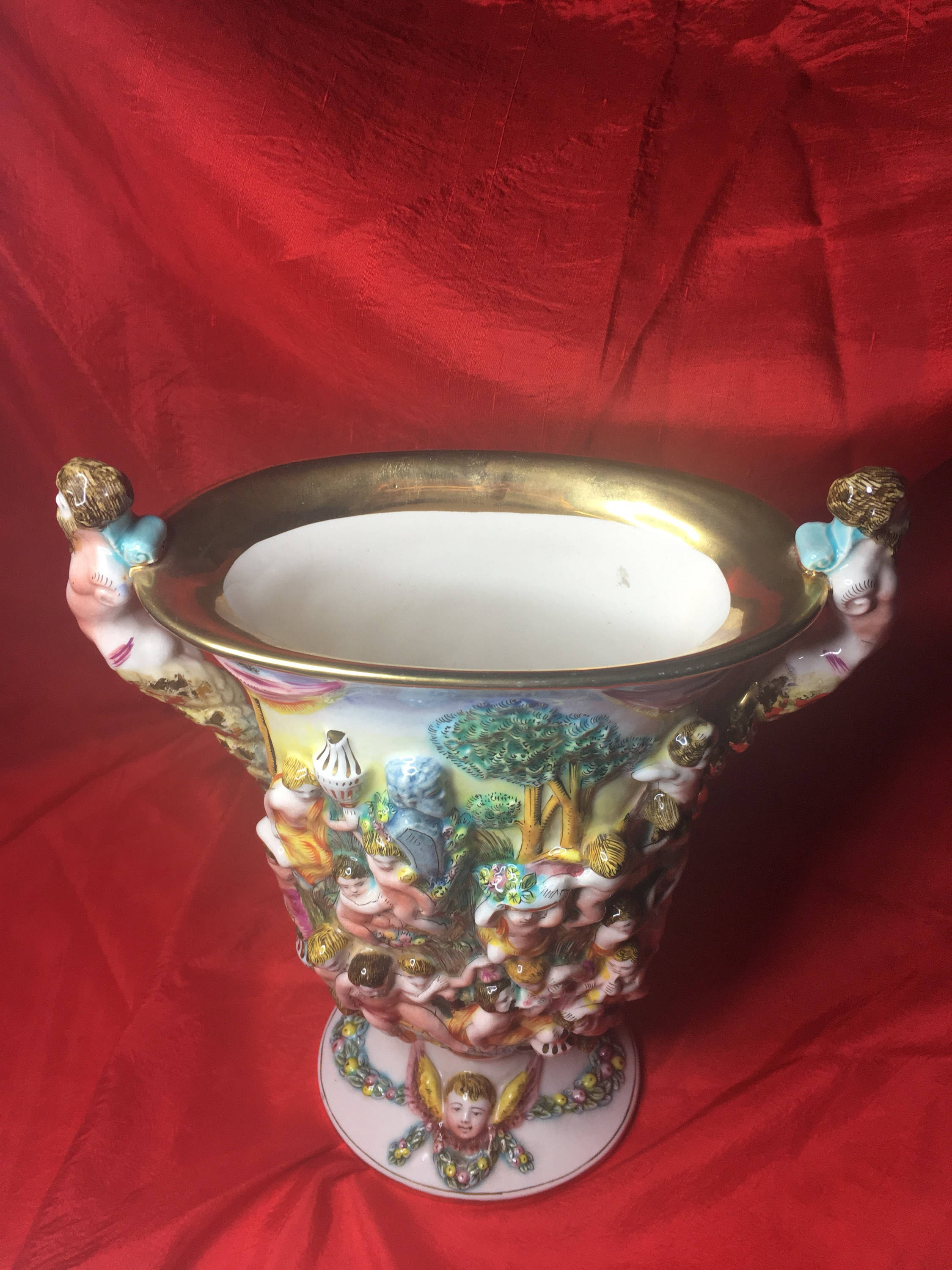 Porcelain Vase Alfredo Ciulli (1920s) Made in Italy — photo 7 of 10