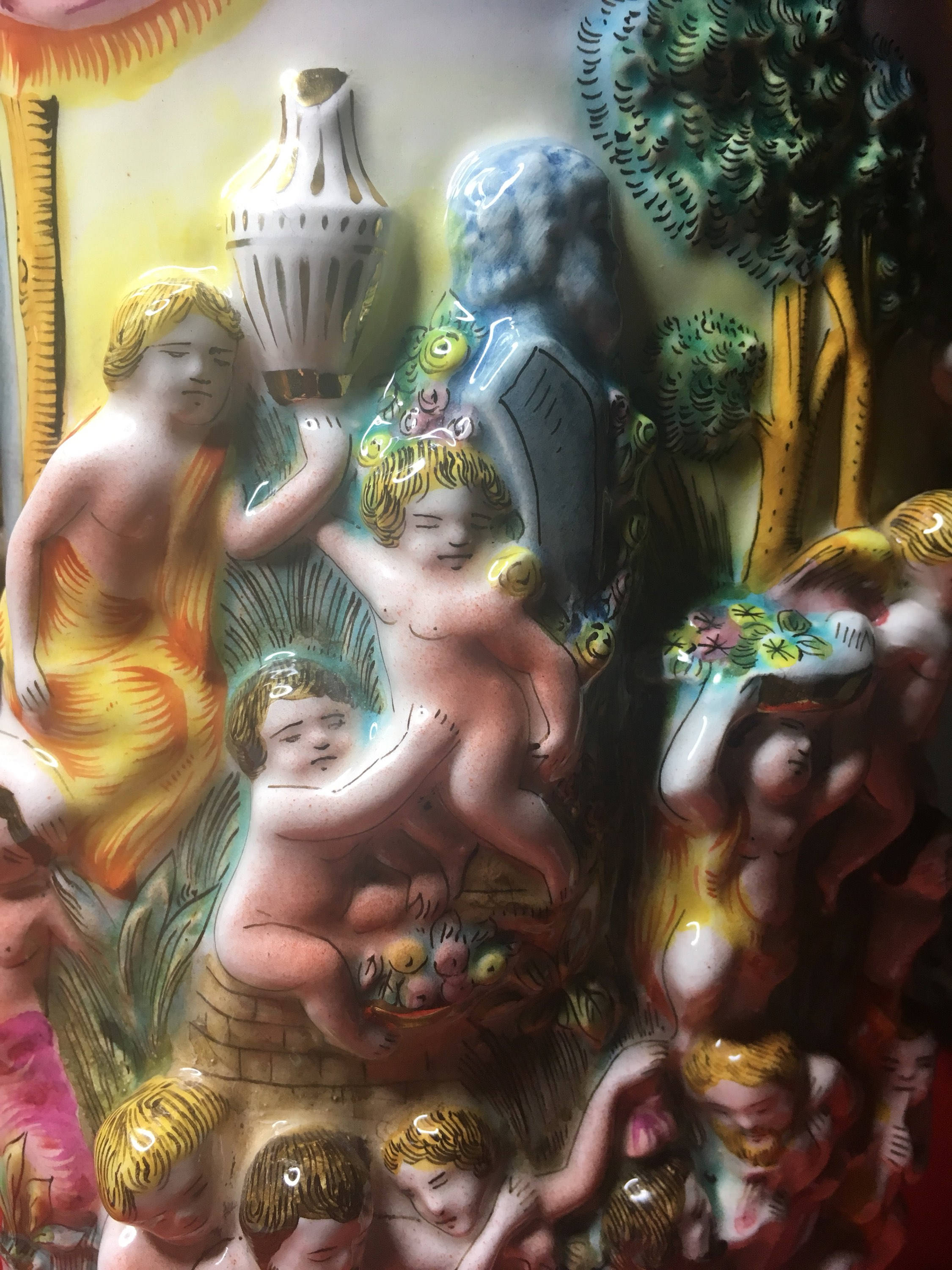 Porcelain Vase Alfredo Ciulli (1920s) Made in Italy — photo 9 of 10