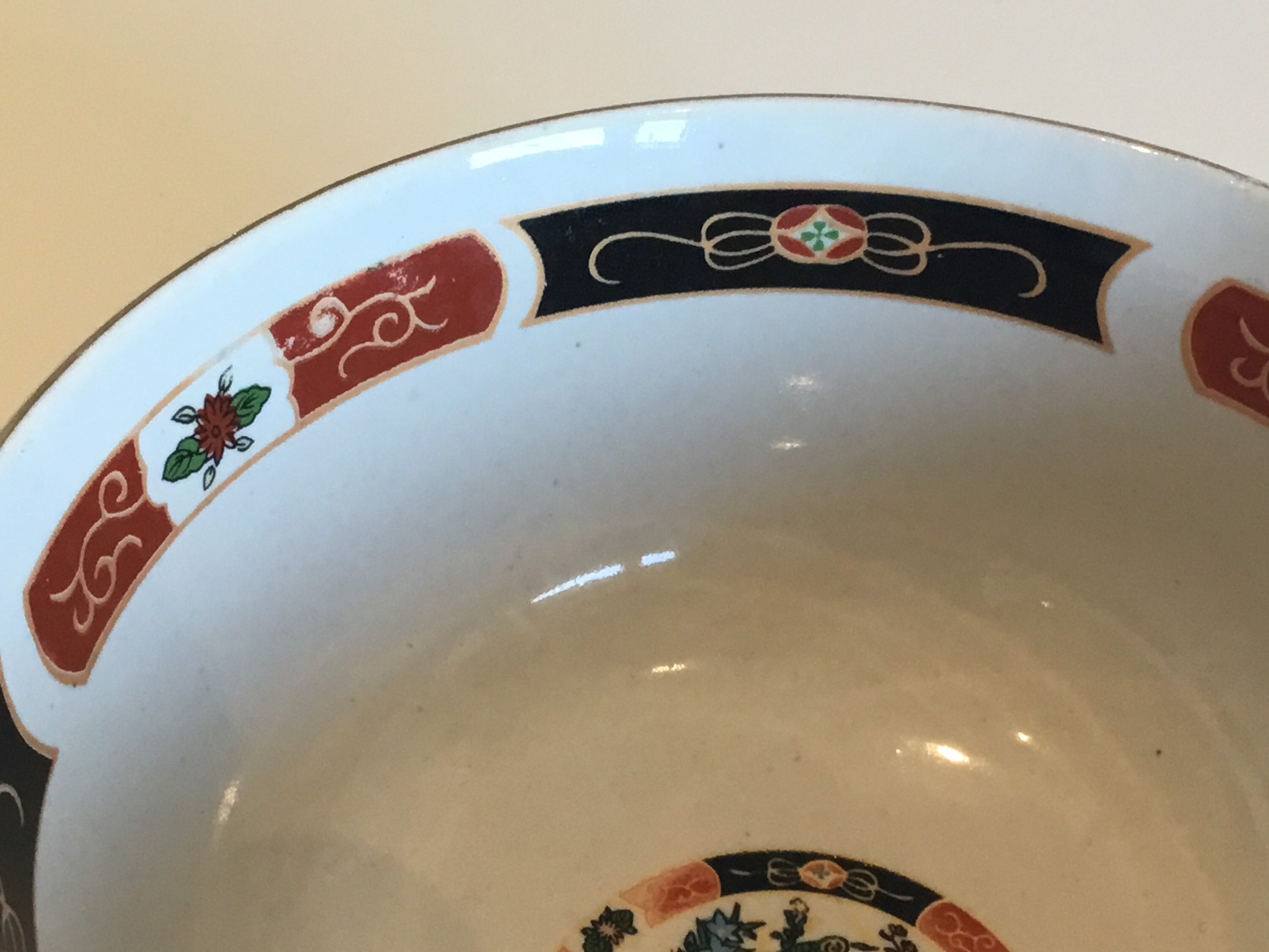 Vintage Dinnerware Set | 1960s Moroccan COCEMA Porcelain, Peacock Imari Pattern — photo 11 of 11