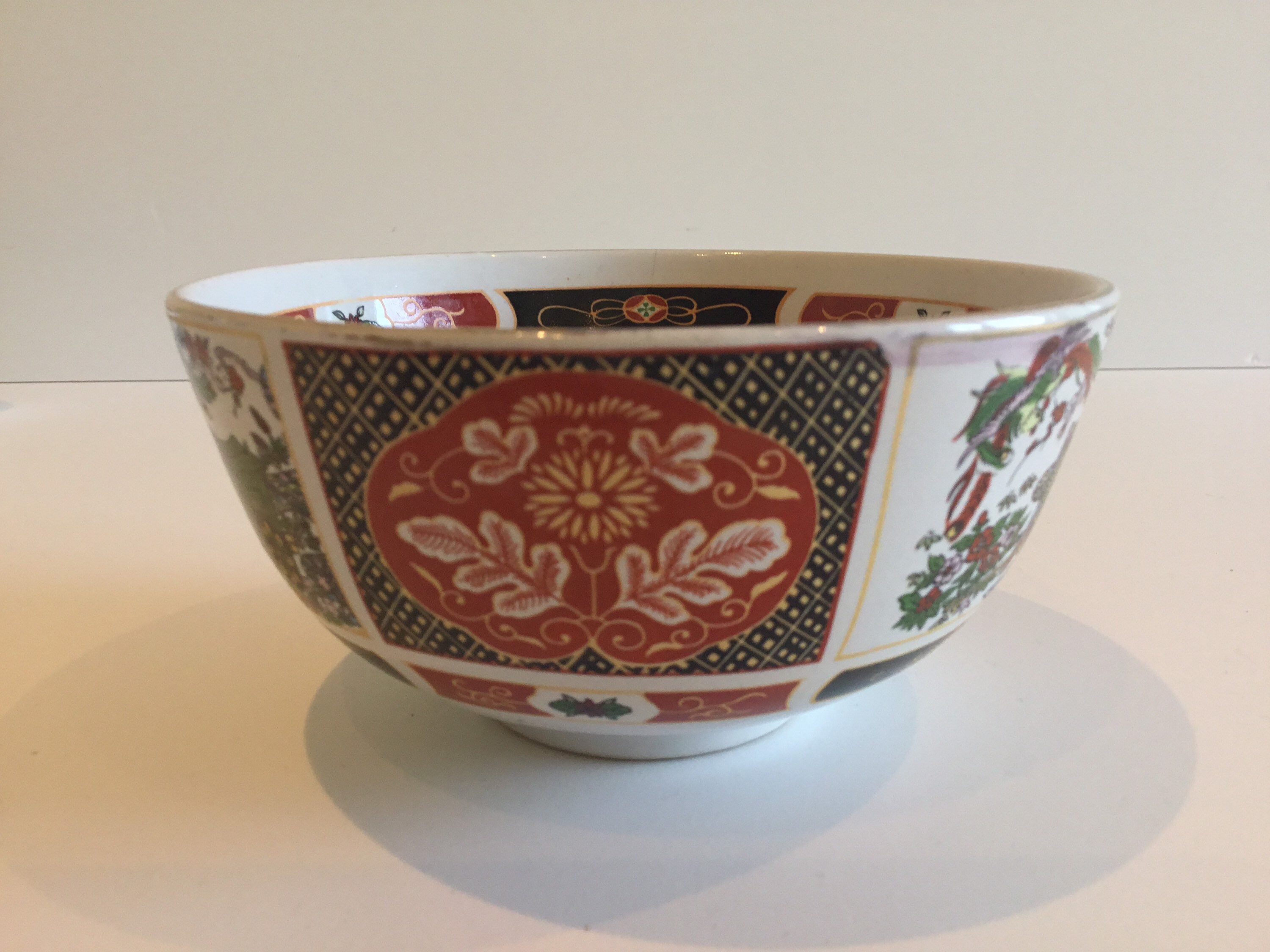 Vintage Dinnerware Set | 1960s Moroccan COCEMA Porcelain, Peacock Imari Pattern — photo 6 of 11