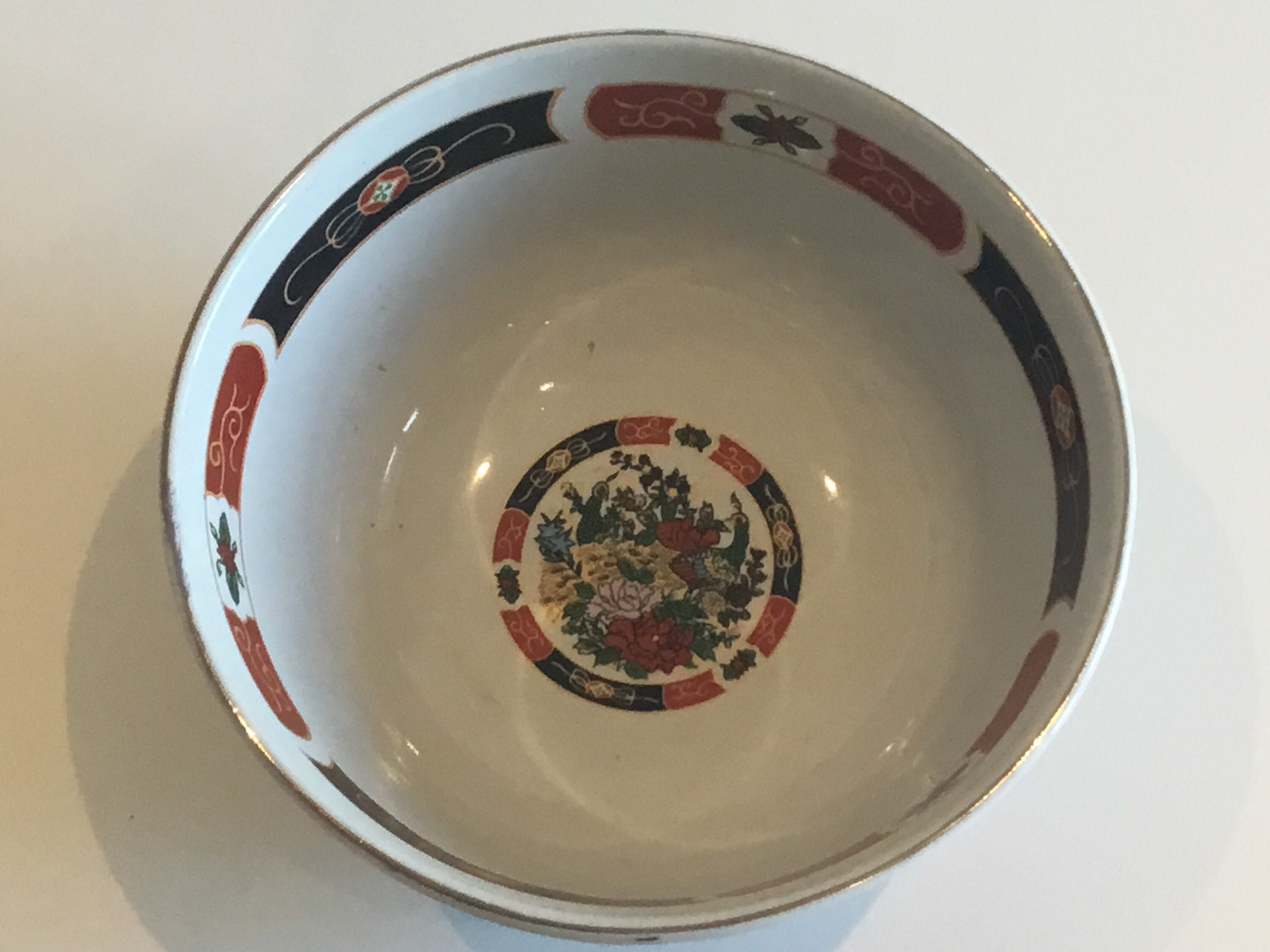 Vintage Dinnerware Set | 1960s Moroccan COCEMA Porcelain, Peacock Imari Pattern — photo 7 of 11