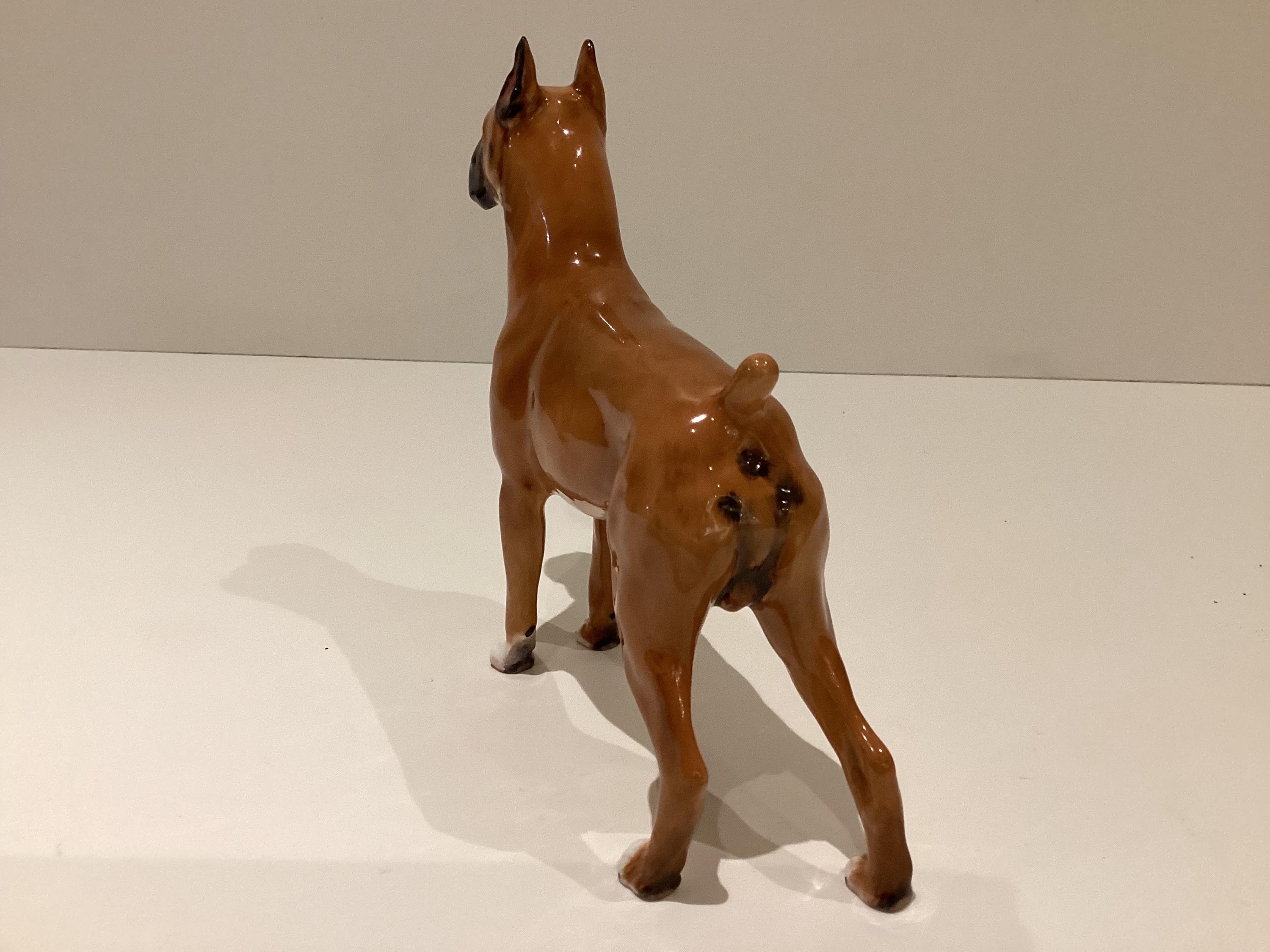 Vintage Royal Doulton Boxer | Peggy Davies HN 2643 Bone China Dog Figurine, 1960s — photo 7 of 11