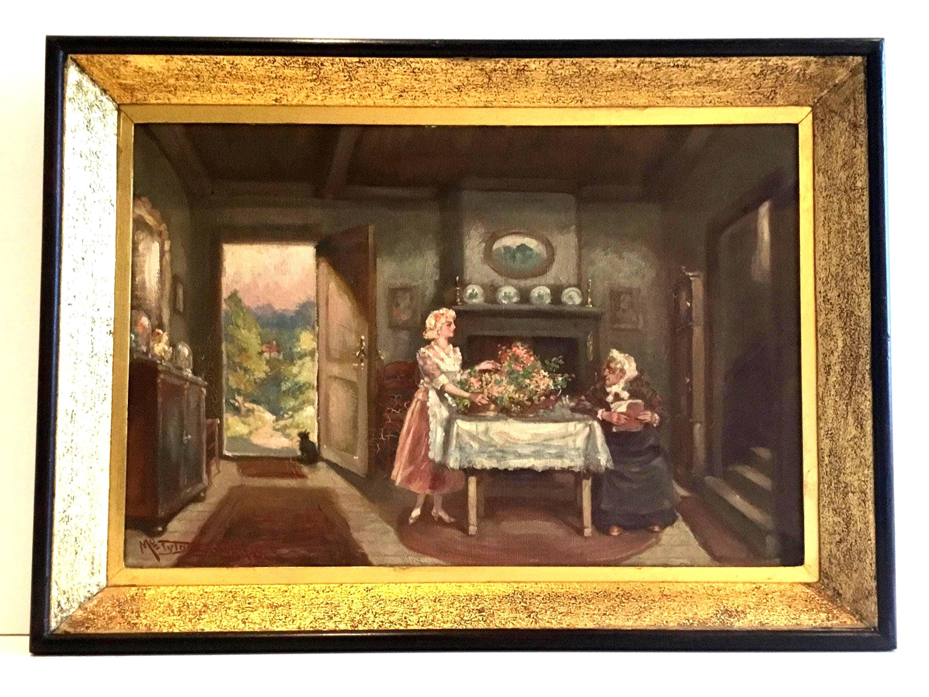 Interior Scene Oil Painting (1942) Dutch Painting — photo 3 of 11