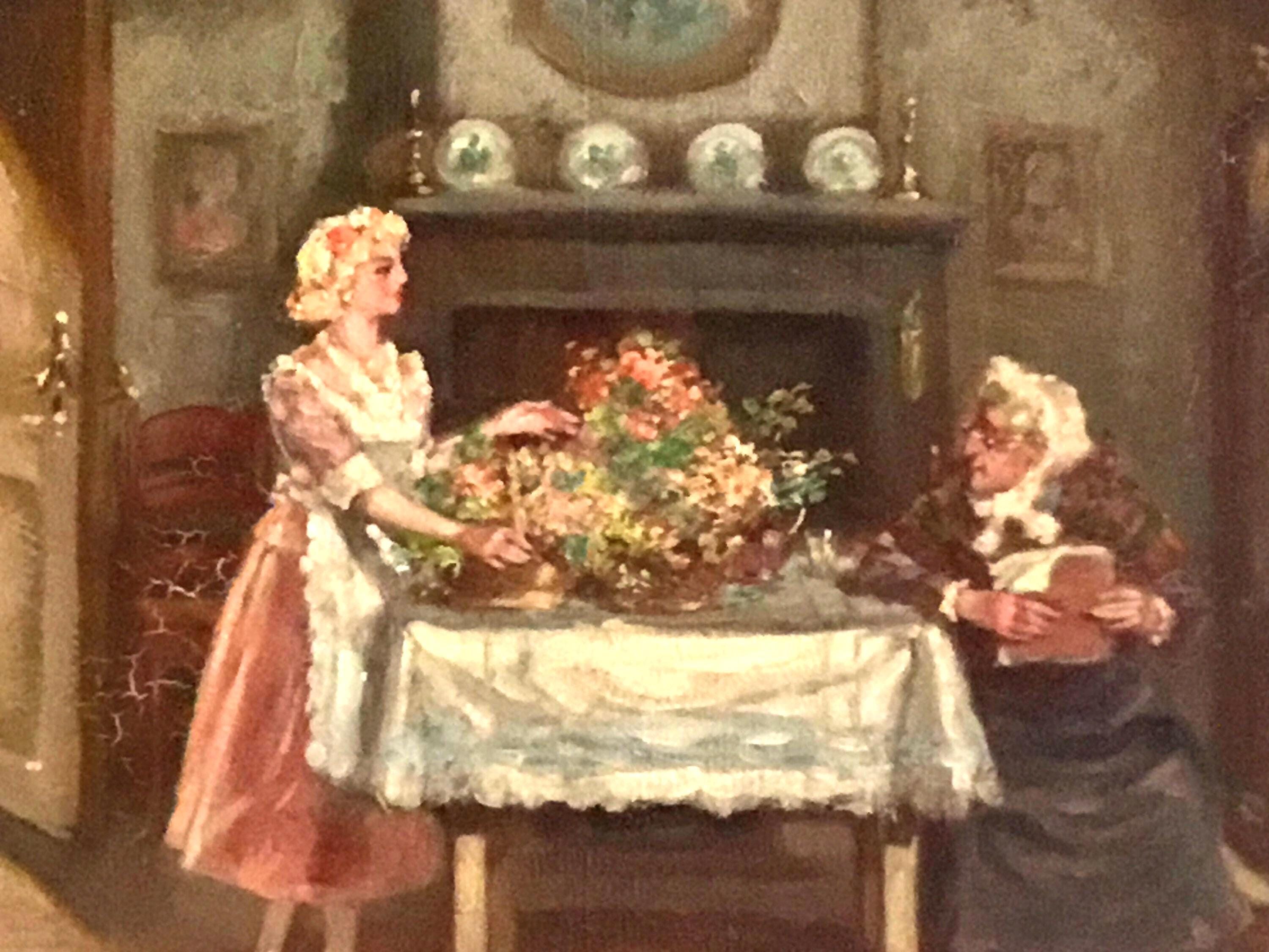 Interior Scene Oil Painting (1942) Dutch Painting — photo 8 of 11