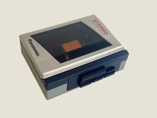 Vintage Walkman | 1980s Panasonic Portable Cassette Player NO.RQ-JA60, Silver Working Stereo