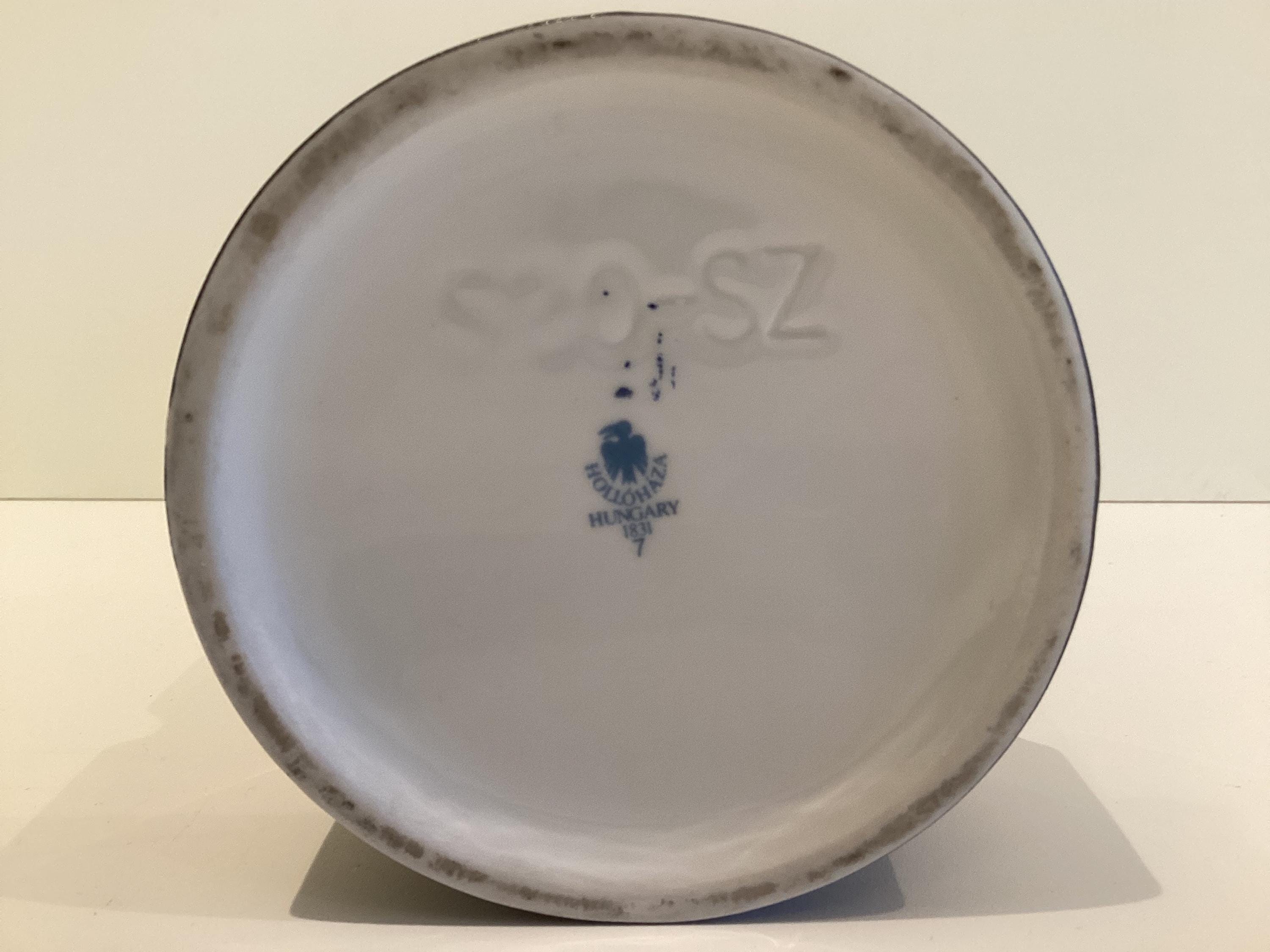 Vintage Porcelain Vase | Hollóháza Endre Szász Design 1980s Hungary — photo 11 of 11