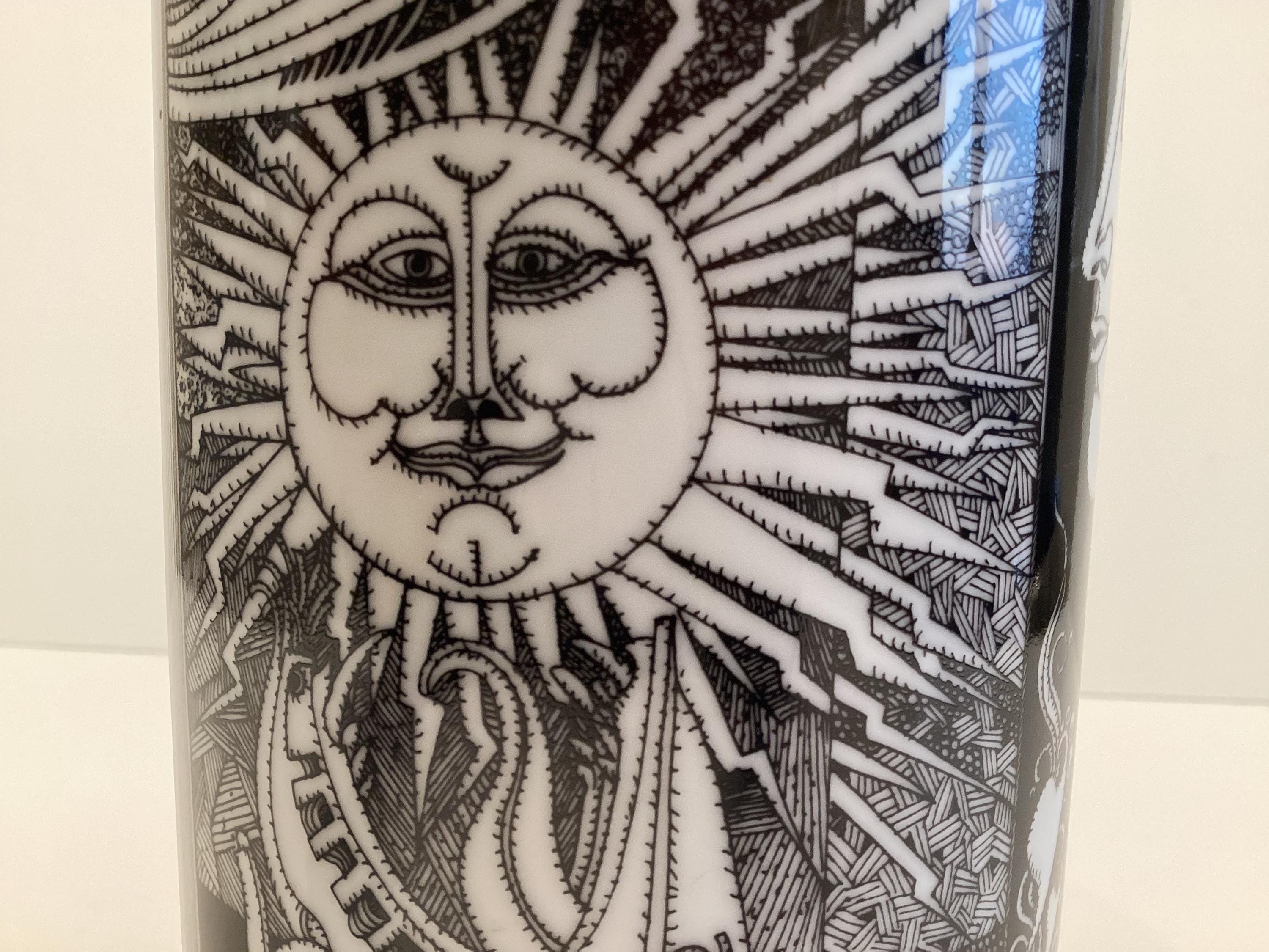 Vintage Porcelain Vase | Hollóháza Endre Szász Design 1980s Hungary — photo 9 of 11