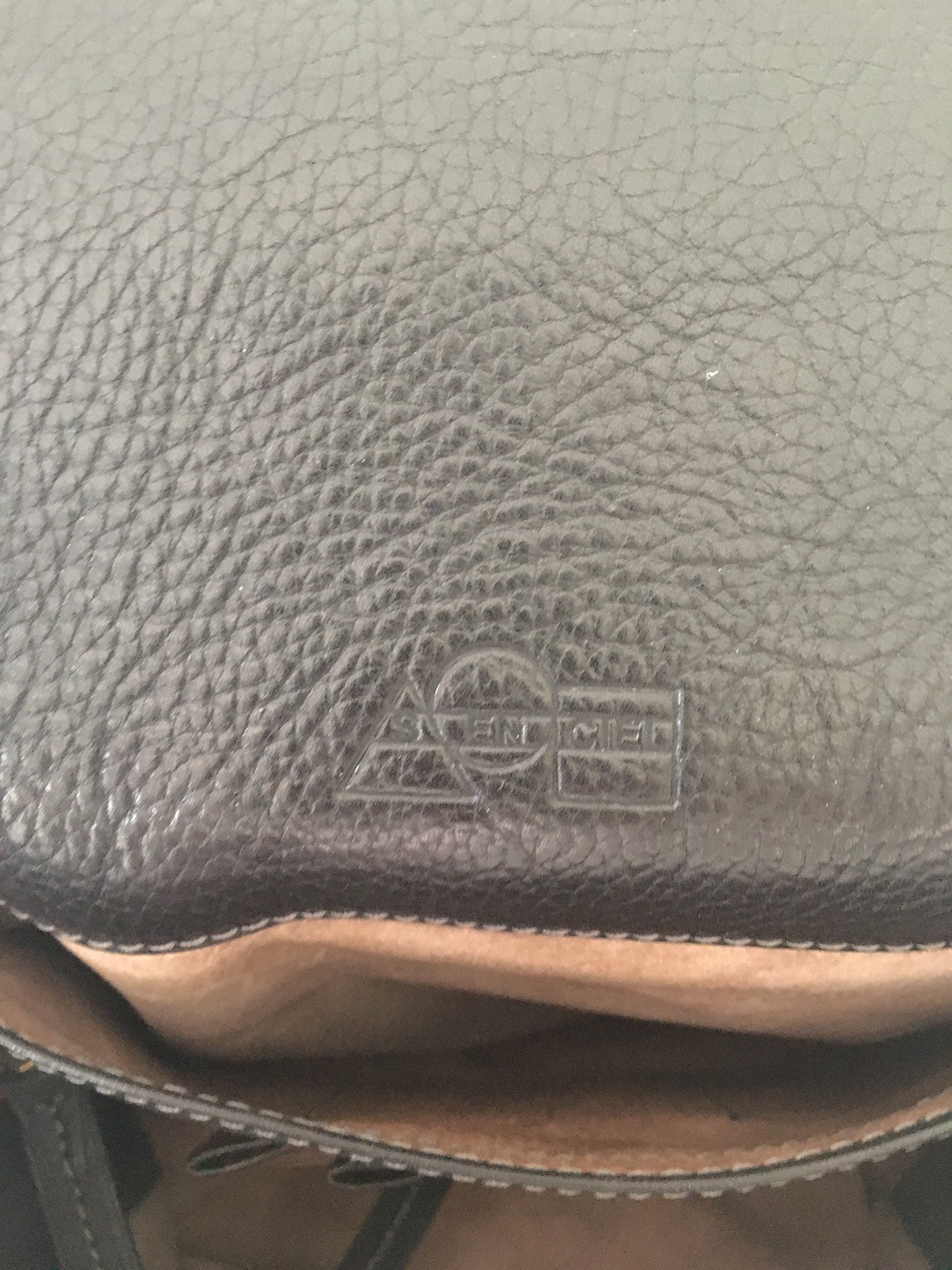 Vintage Backpack | S en Ciel Belgian Designer [1980s] Delvaux Craftsman Black Leather — photo 5 of 6
