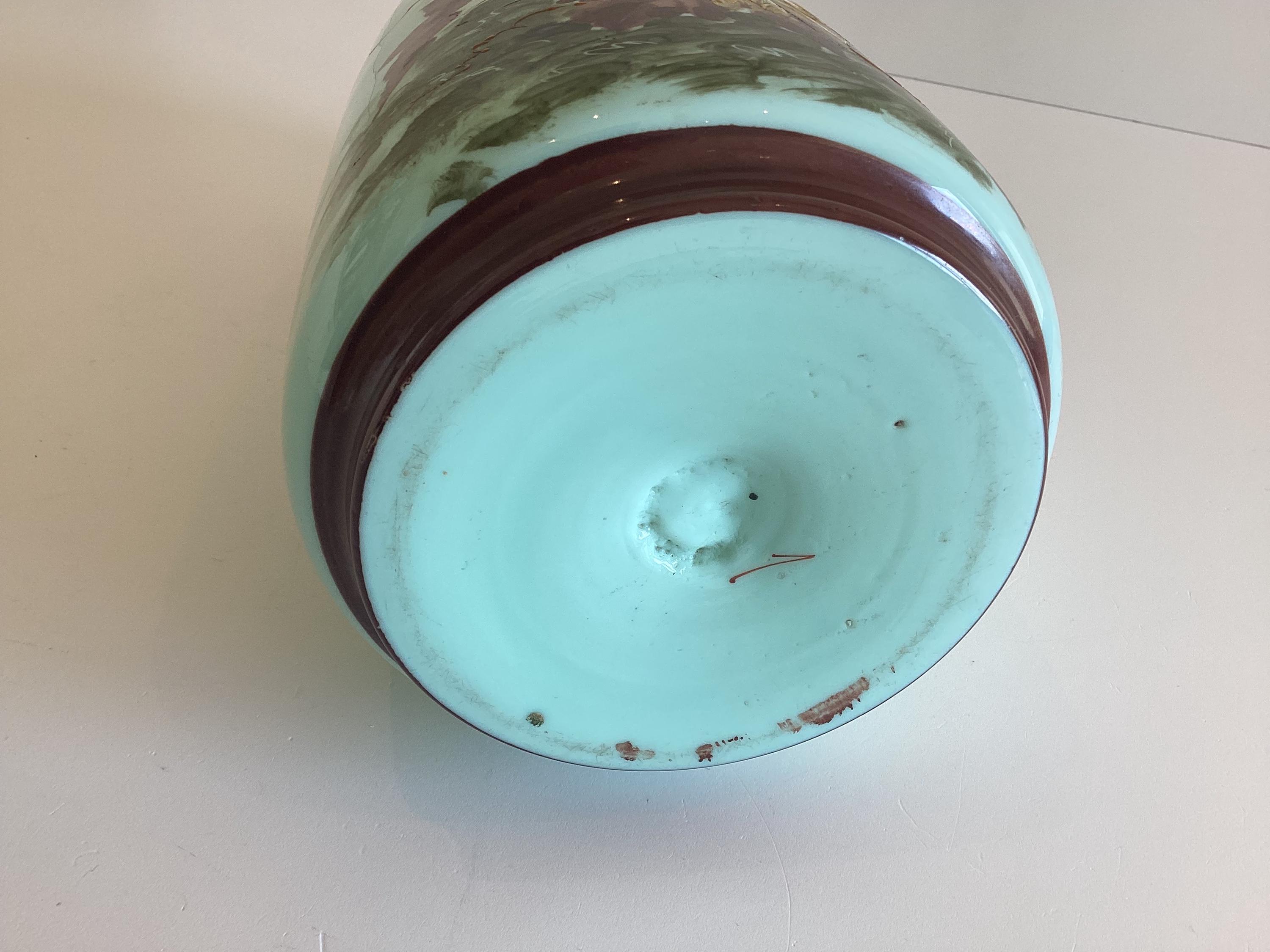 Antique Vase | Hand-Painted Glass Art (1880s) Bohemian Decor — photo 8 of 8