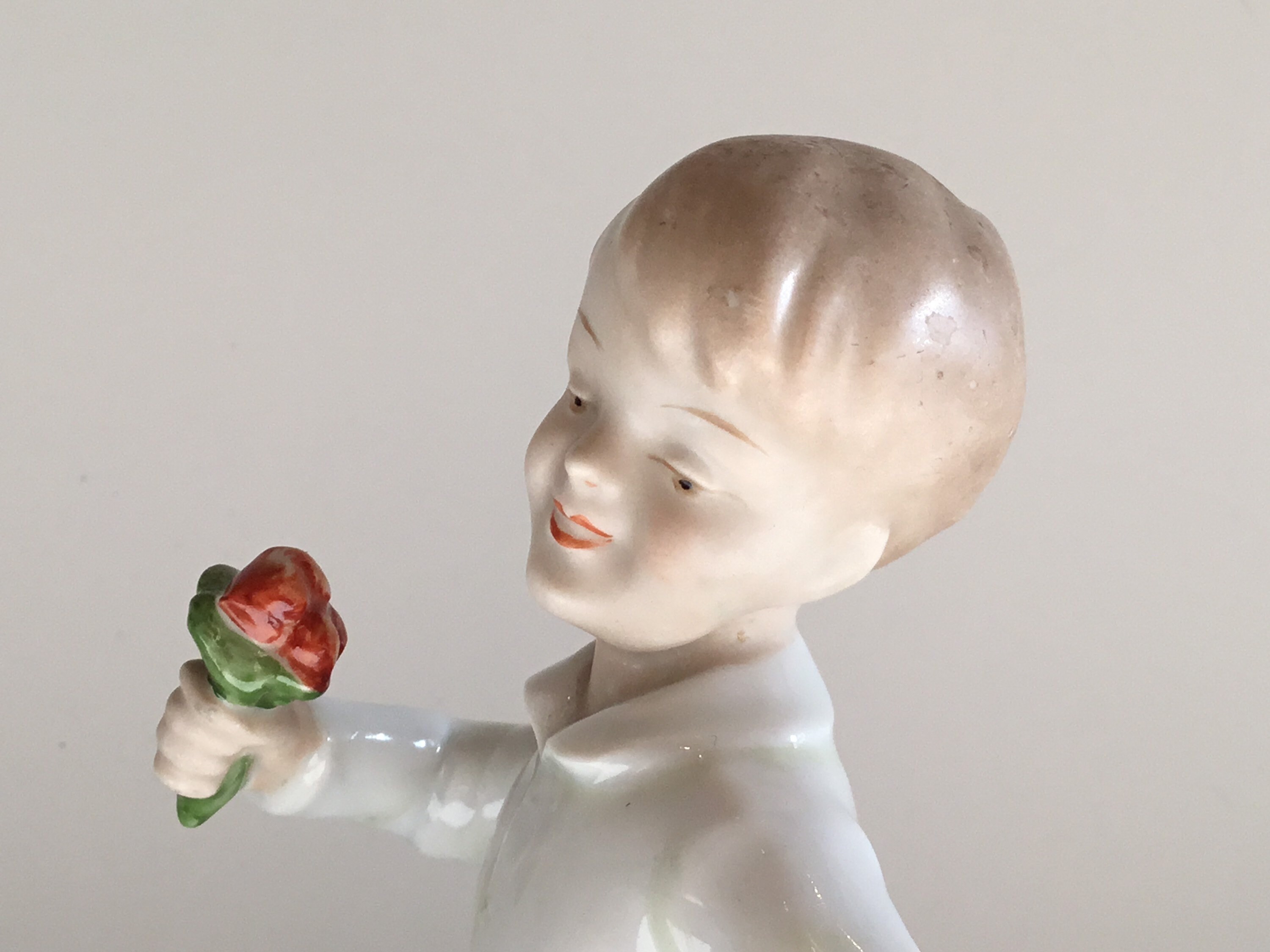 Vintage Porcelain Figurine | Wallendorf German Boy, 1960s Numbered Collectible — photo 11 of 11