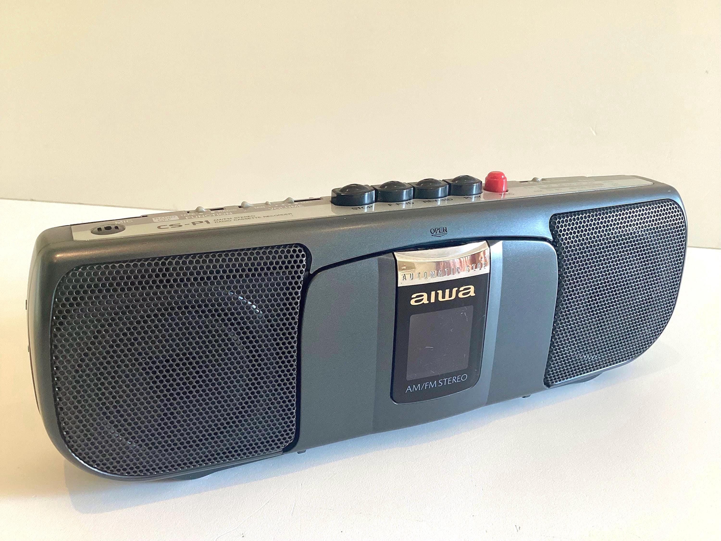 Vintage Aiwa Cassette Player | CS-P1 1990s Portable Stereo Radio Recorder — photo 4 of 11