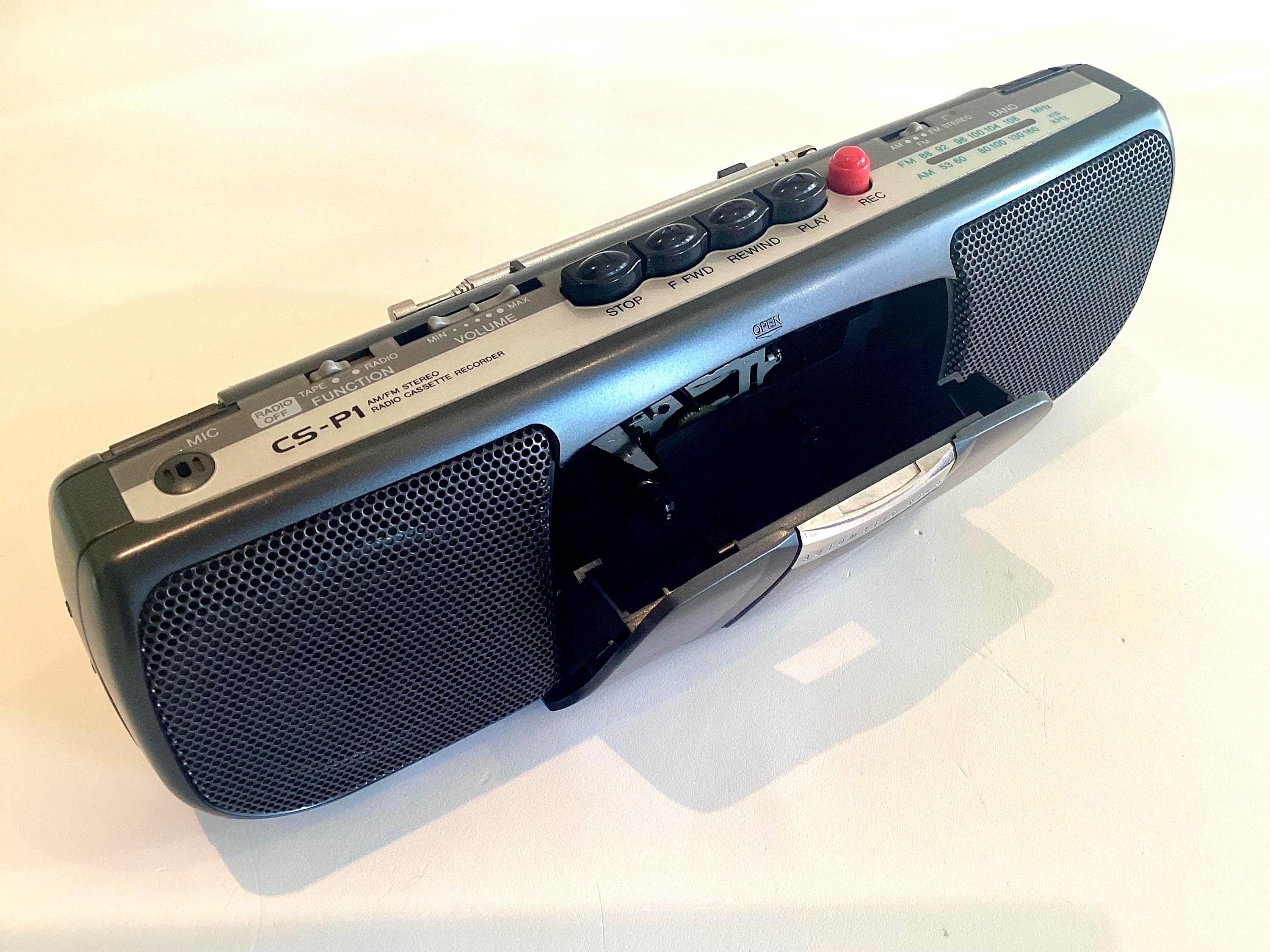 Vintage Aiwa Cassette Player | CS-P1 1990s Portable Stereo Radio Recorder — photo 5 of 11