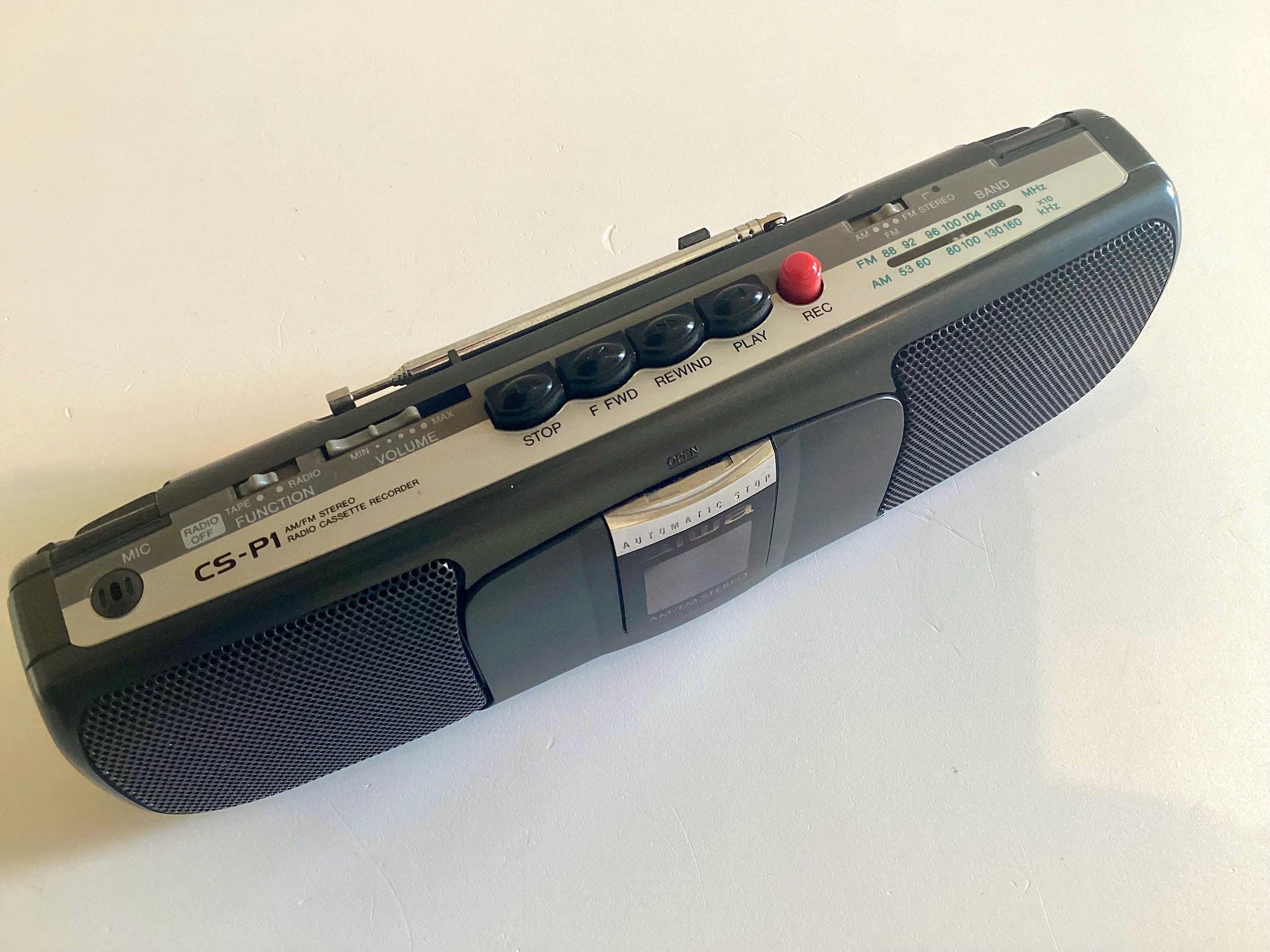 Vintage Aiwa Cassette Player | CS-P1 1990s Portable Stereo Radio Recorder — photo 8 of 11