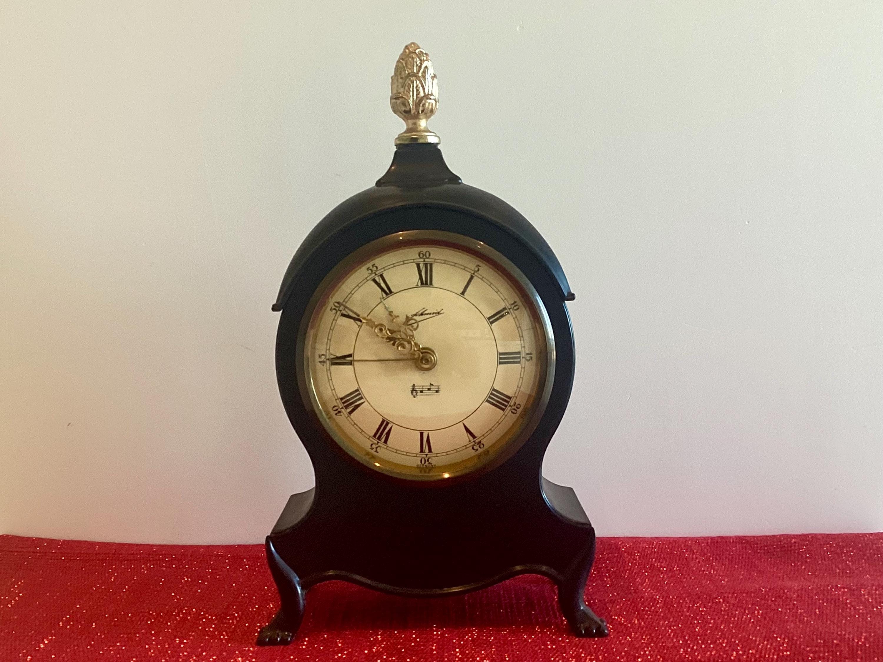 Vintage Clock | Schmid 1960s Musical Alarm Reuge Music Box — photo 2 of 8