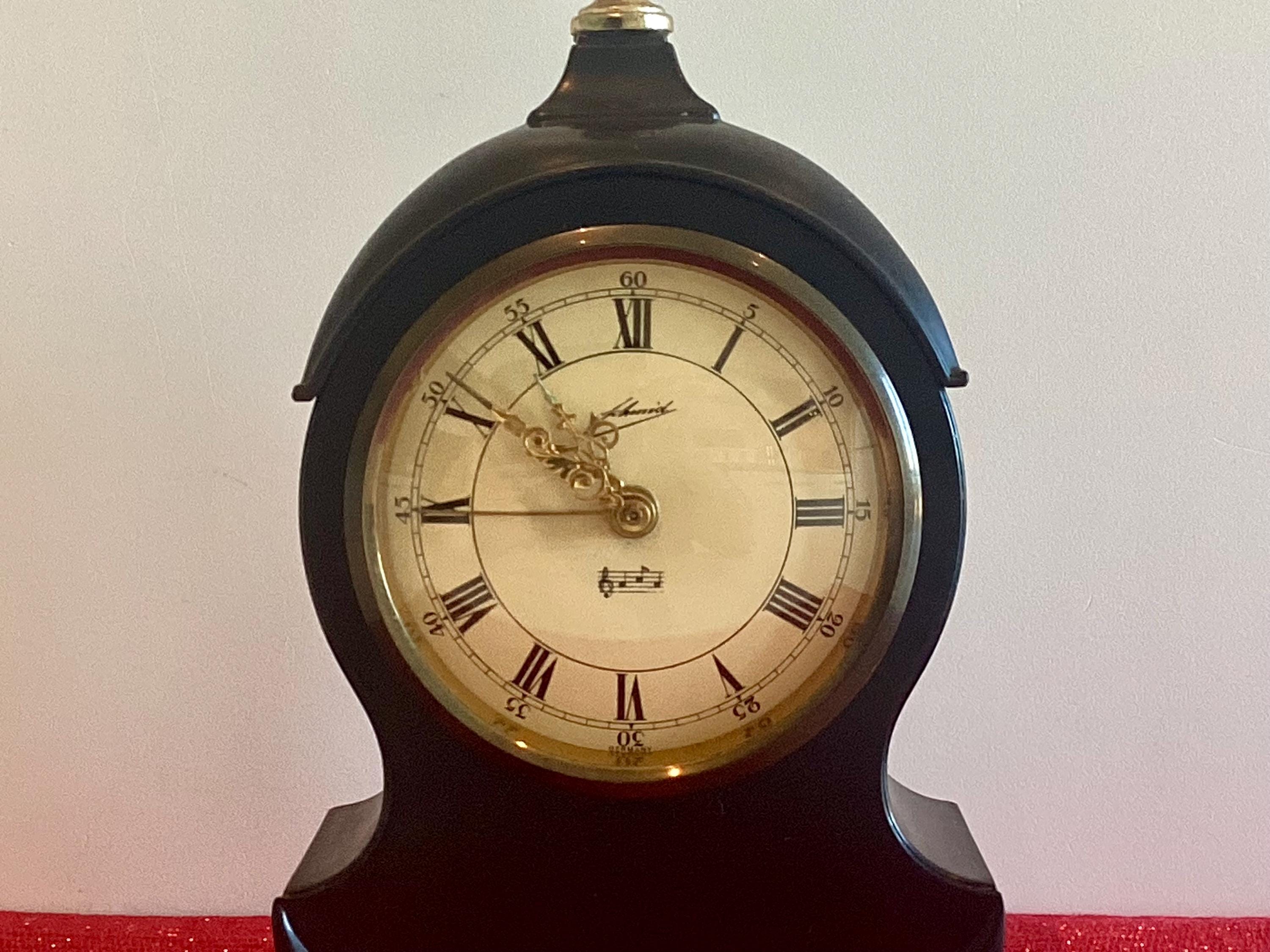 Vintage Clock | Schmid 1960s Musical Alarm Reuge Music Box — photo 5 of 8