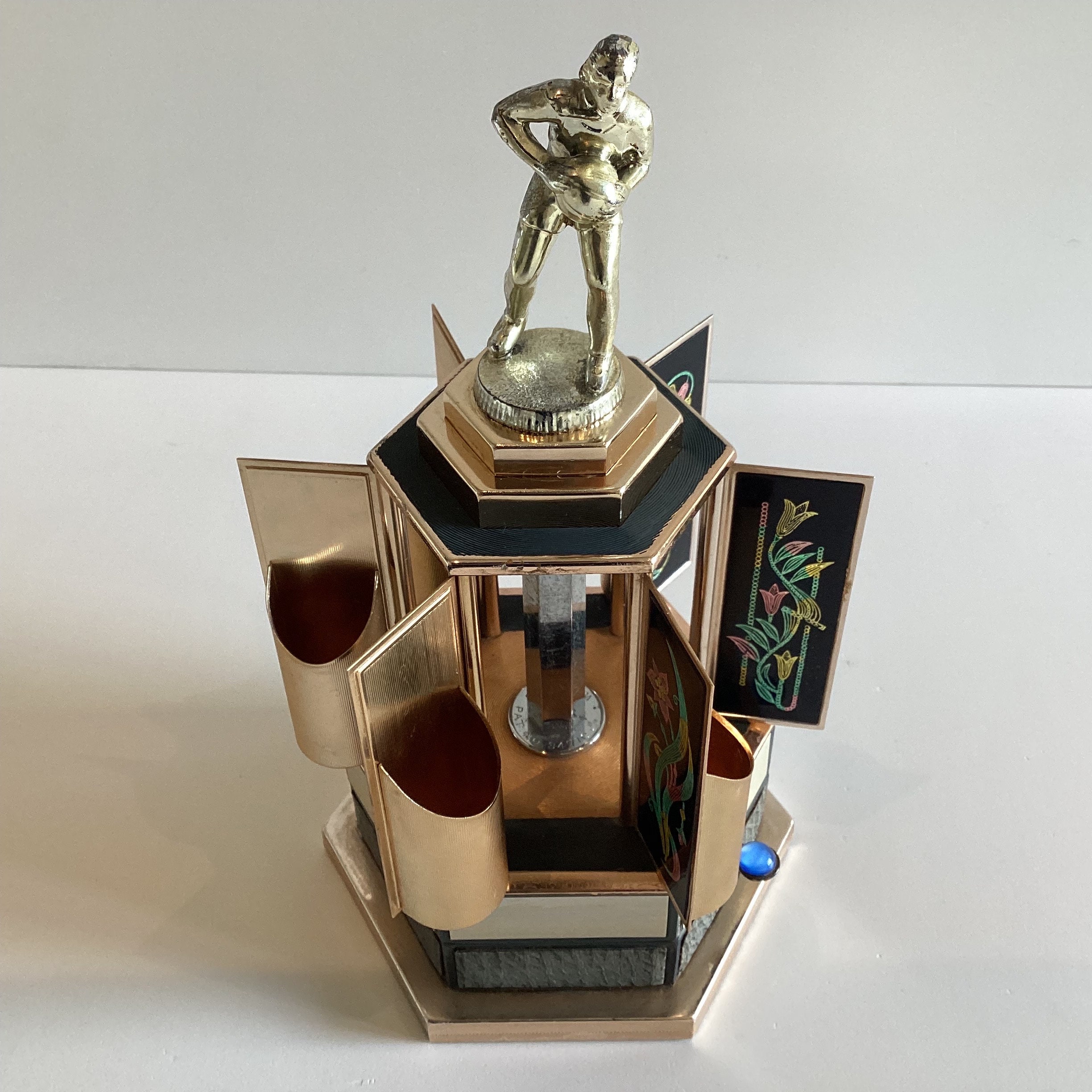 Vintage Music Box | 1960s Japanese Cigarette Dispenser, Basketball Player Mechanical — photo 3 of 9