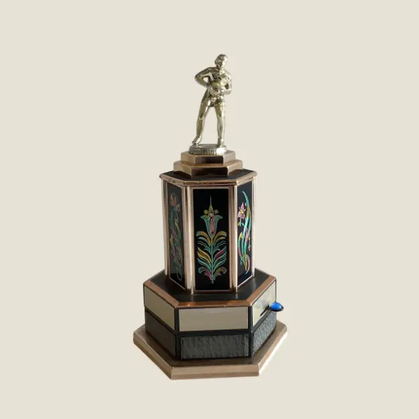 Vintage Music Box | 1960s Japanese Cigarette Dispenser, Basketball Player Mechanical
