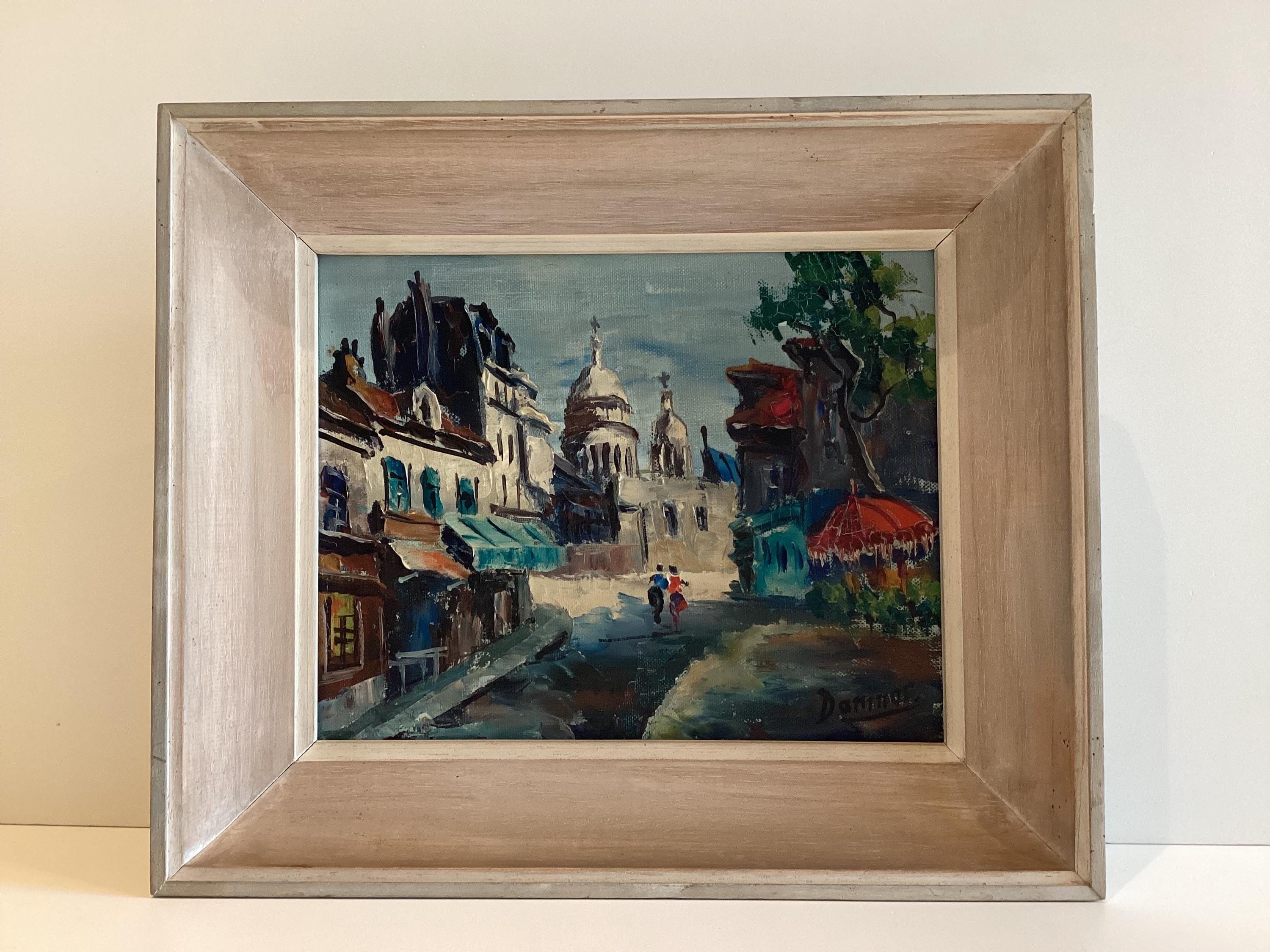 Vintage Paris Painting | Raphael Daninos 1960 Place du Tertre Montmartre, Signed Oil — photo 2 of 8
