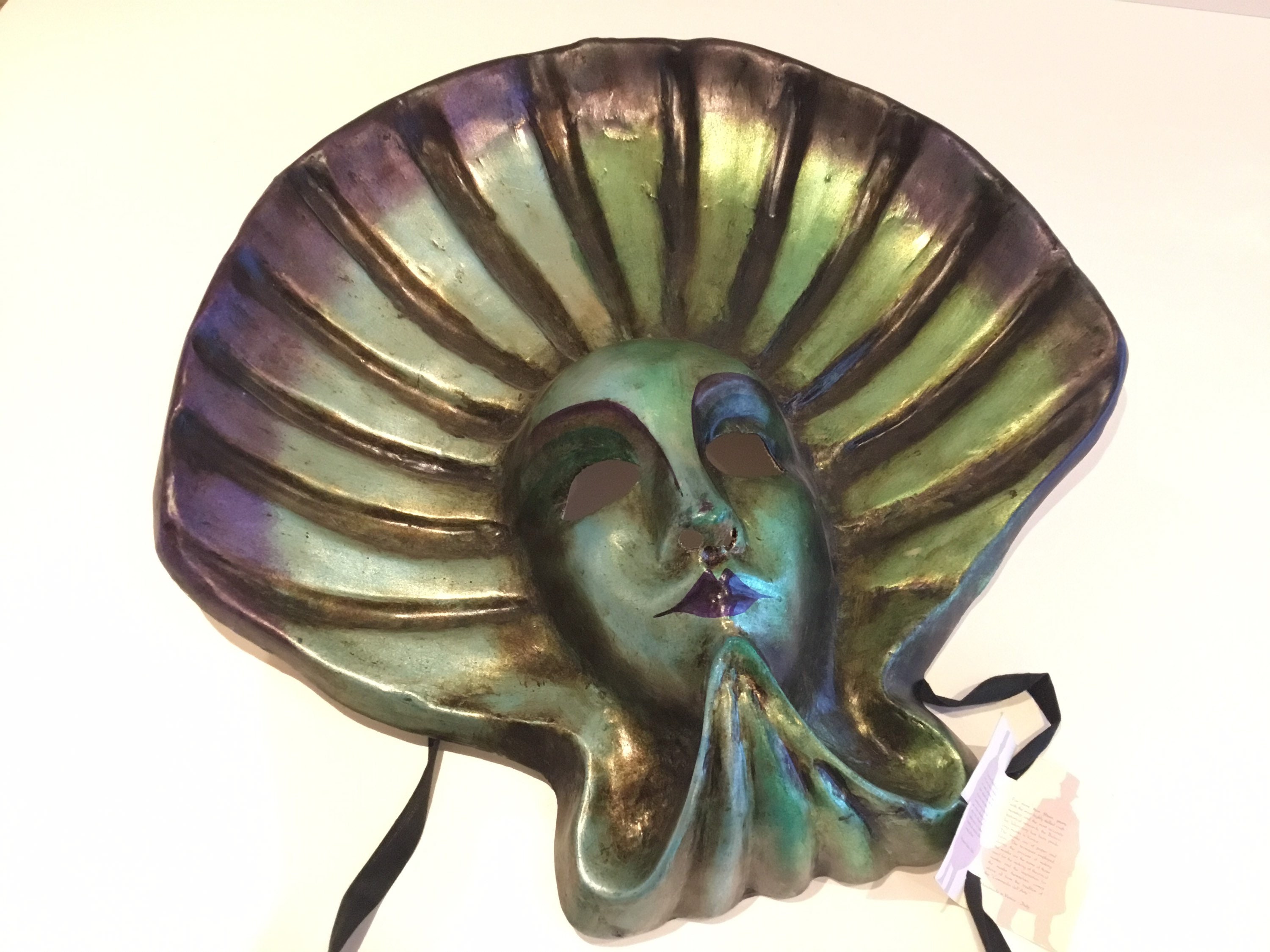 Large Venetian Mask Vintage Made In Italy — photo 4 of 8