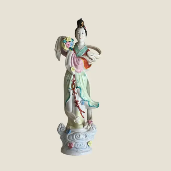 Vintage Porcelain Figurine | 1950s People's Republic of China, Hand Painted  Sculpture