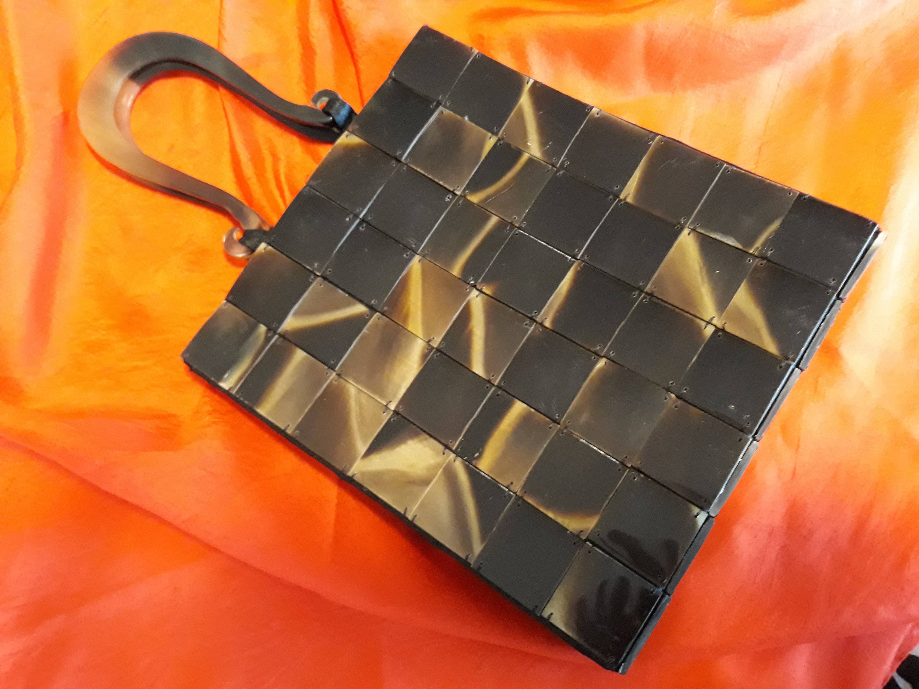 Vintage Handbag – Art Deco Style Handmade Buffalo Horn Evening Bag (1950s) — photo 2 of 7