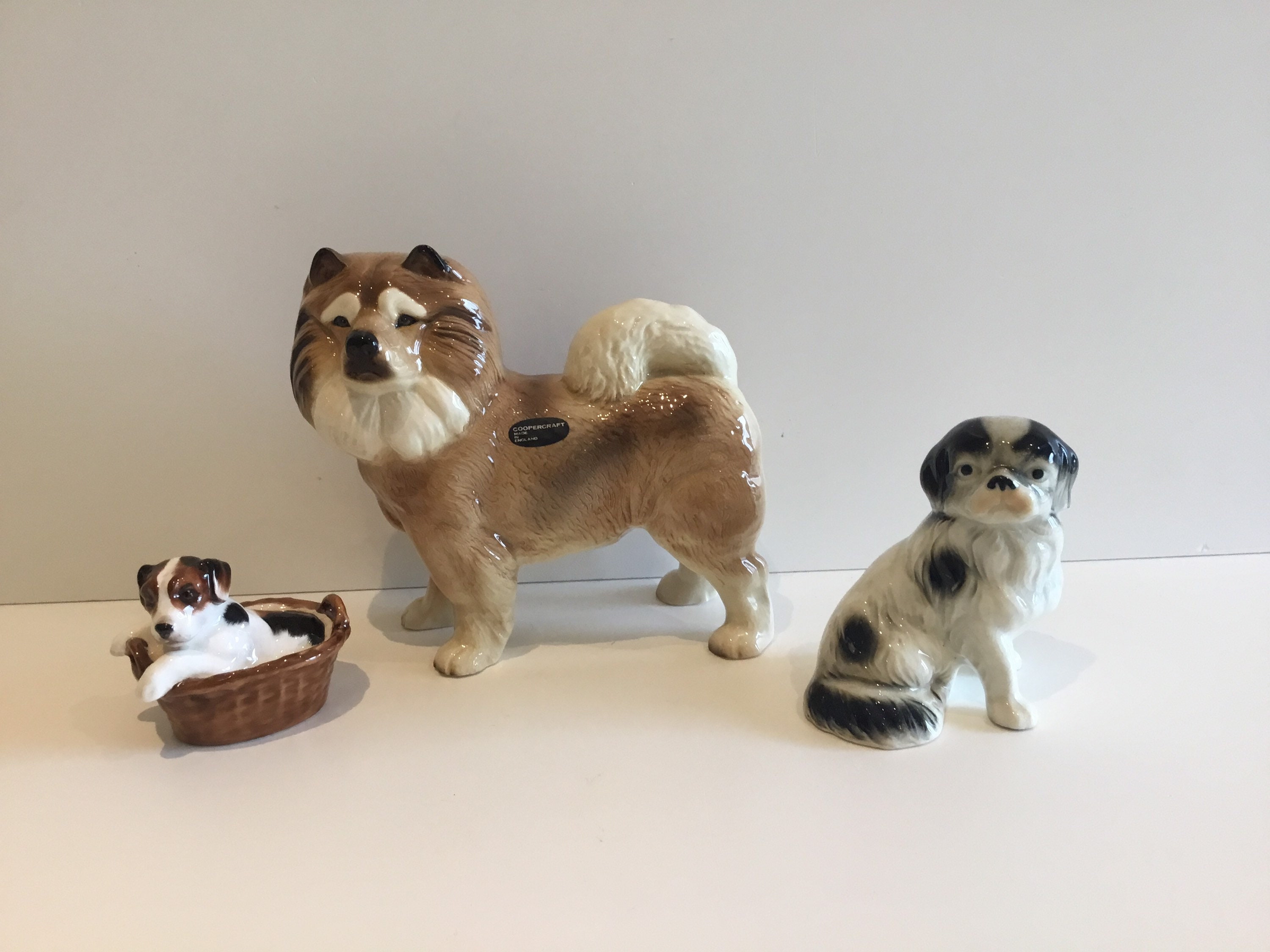 Vintage Dog Figurines | Royal Doulton Terrier, Coopercraft Chow Chow, Japanese Pekingese — photo 2 of 9