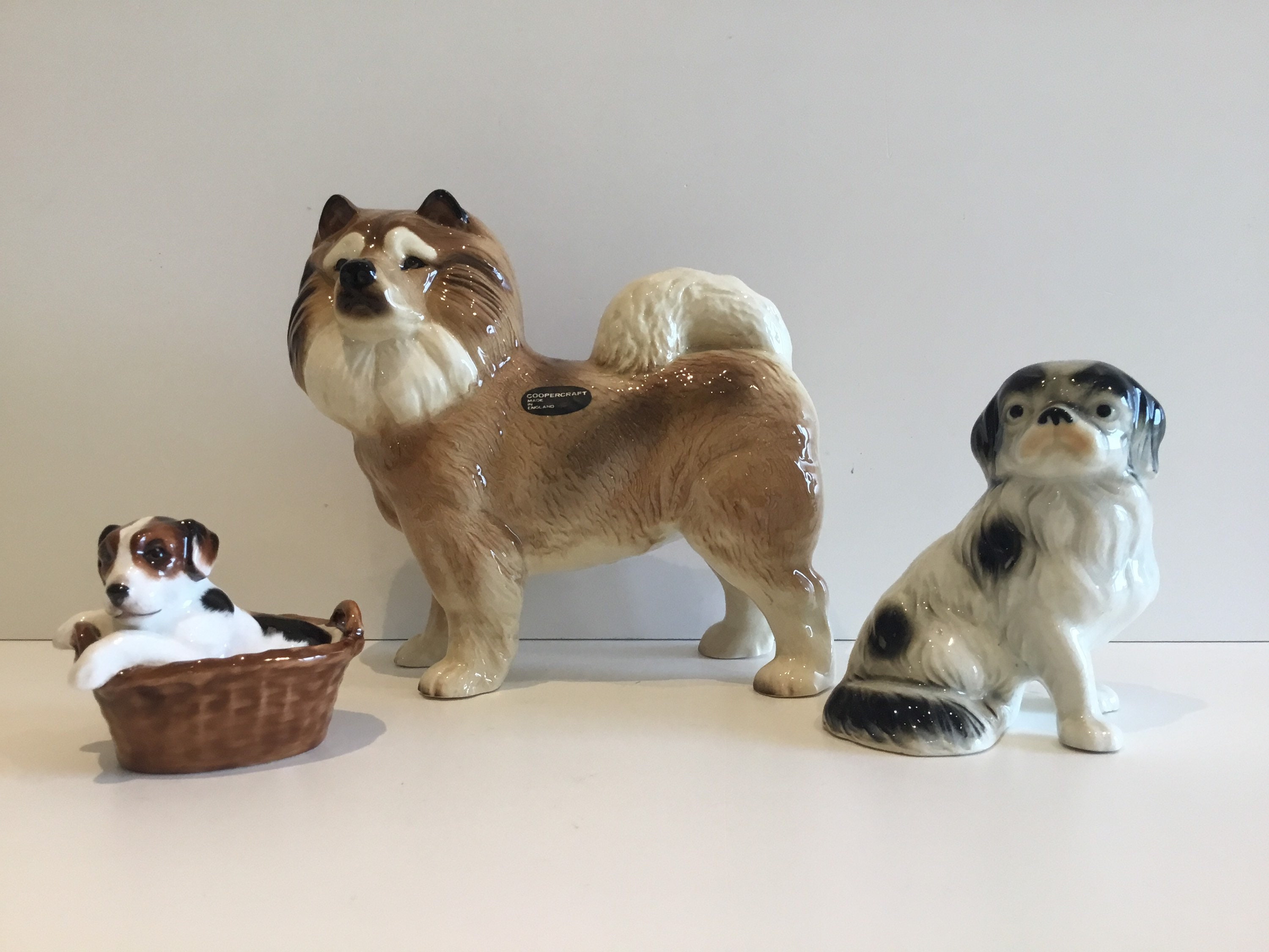Vintage Dog Figurines | Royal Doulton Terrier, Coopercraft Chow Chow, Japanese Pekingese — photo 3 of 9