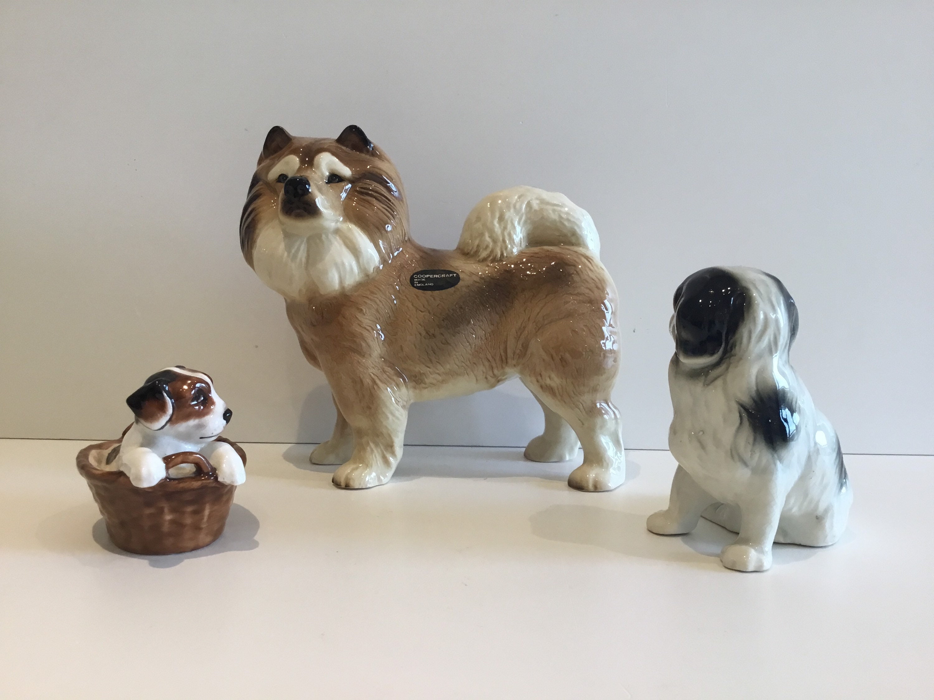 Vintage Dog Figurines | Royal Doulton Terrier, Coopercraft Chow Chow, Japanese Pekingese — photo 4 of 9